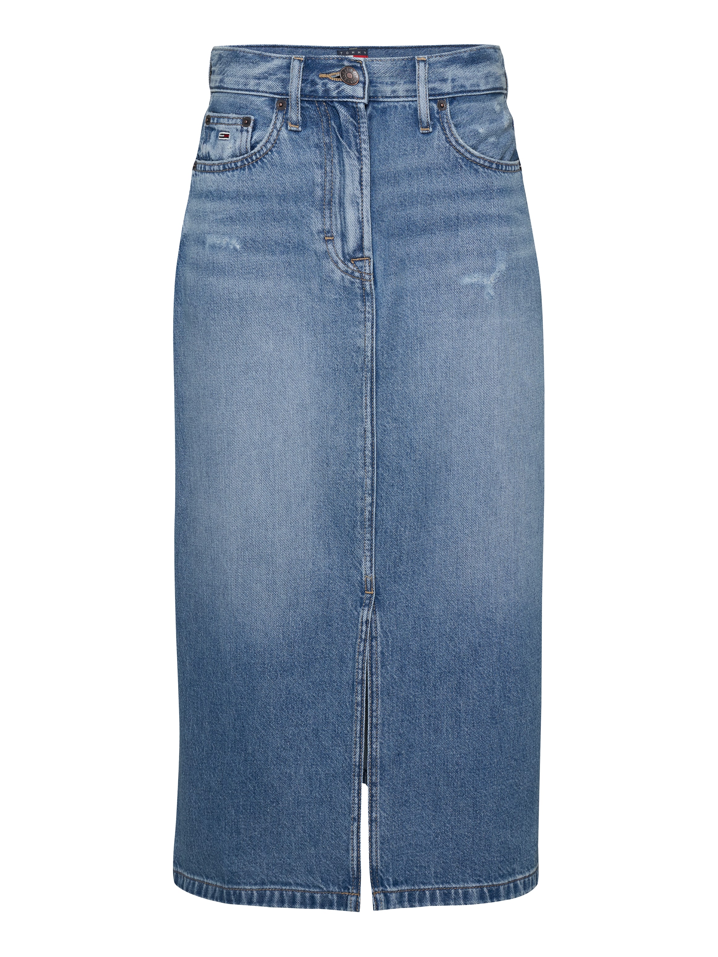 Tommy Jeans Jeansrock »CLAIRE MIDI SKIRT BI8036«, in Midi-Länge, in blauer Waschung