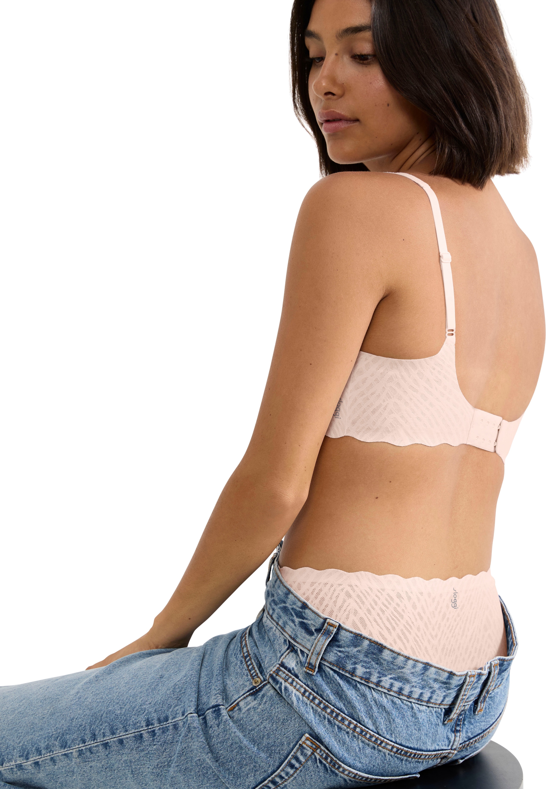 sloggi Slip »ZERO Feel Bliss High leg« unsichtbar mit Spitzenoptik