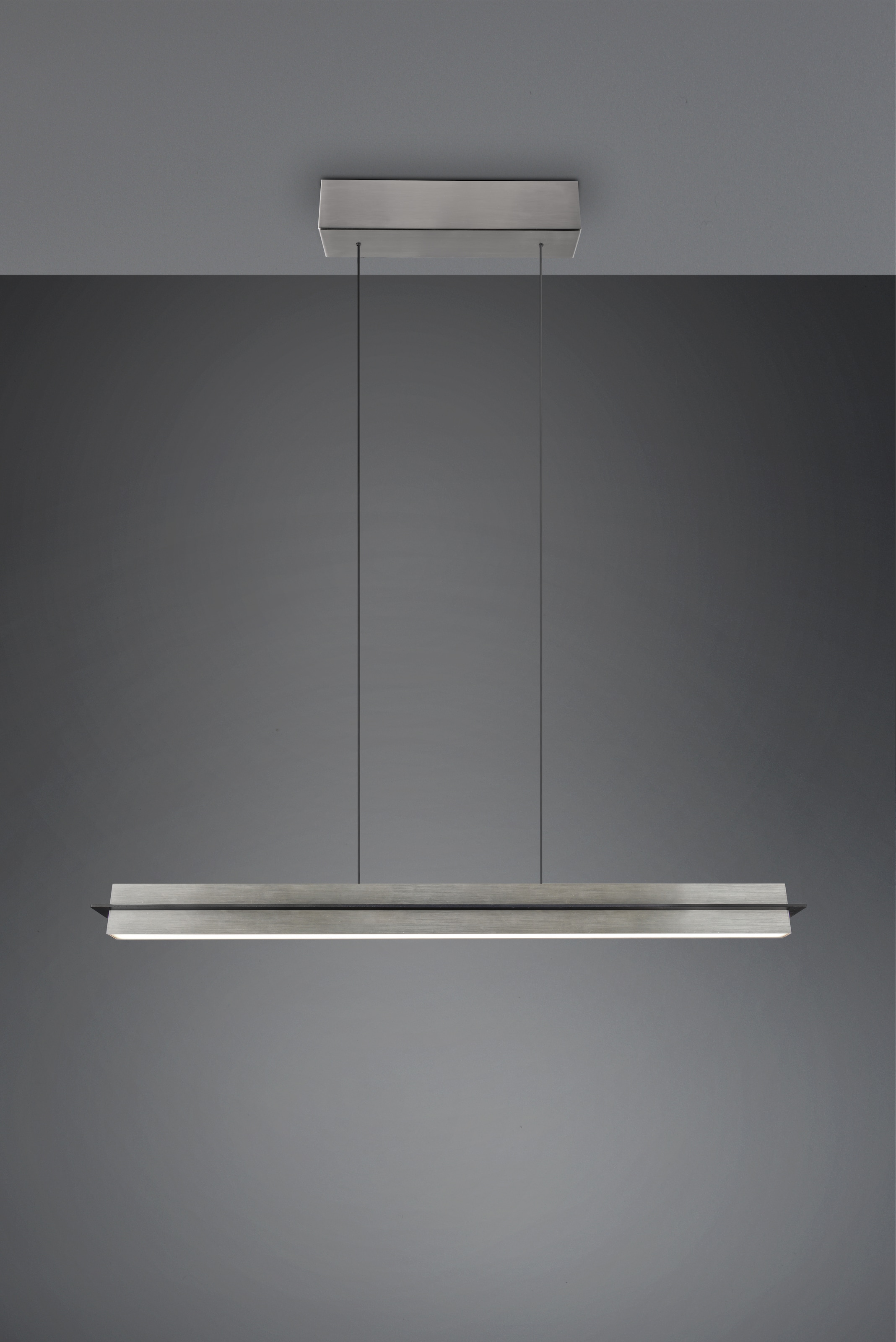 TRIO Leuchten LED Pendelleuchte »EMERSON, LED Hängeleuchte höhenverstellbar, 4-Stufen Touch Dimmer« LED-Board 1 Stk. Farbwechsler | warmweiß - kaltweiß Lichtfarbe einstellbar 2700-5000K warm- bis kaltweiß, Höhe max 150 cm