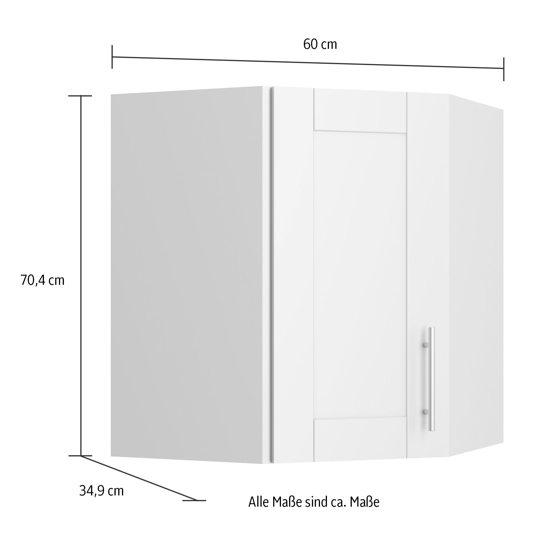 OPTIFIT Eckhängeschrank »Ahus«, Breite 60 x 60 cm