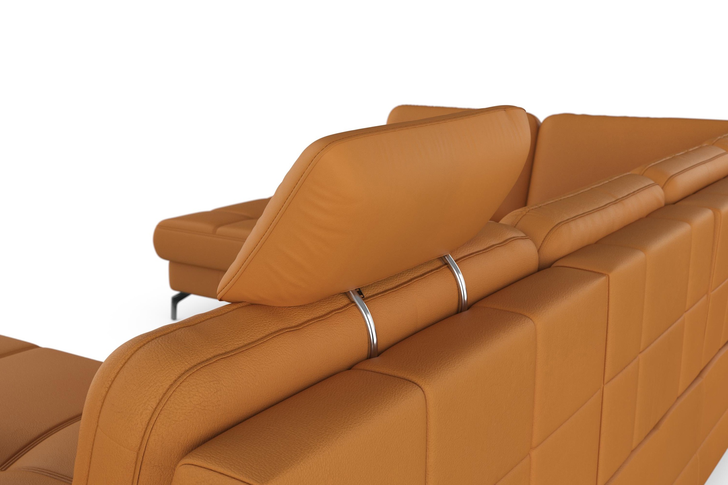 sit&more Wohnlandschaft »Bendigo U-Form«, inklusive Sitztiefenverstellung, Bodenfreiheit 12 cm, in 2 Fußfarben
