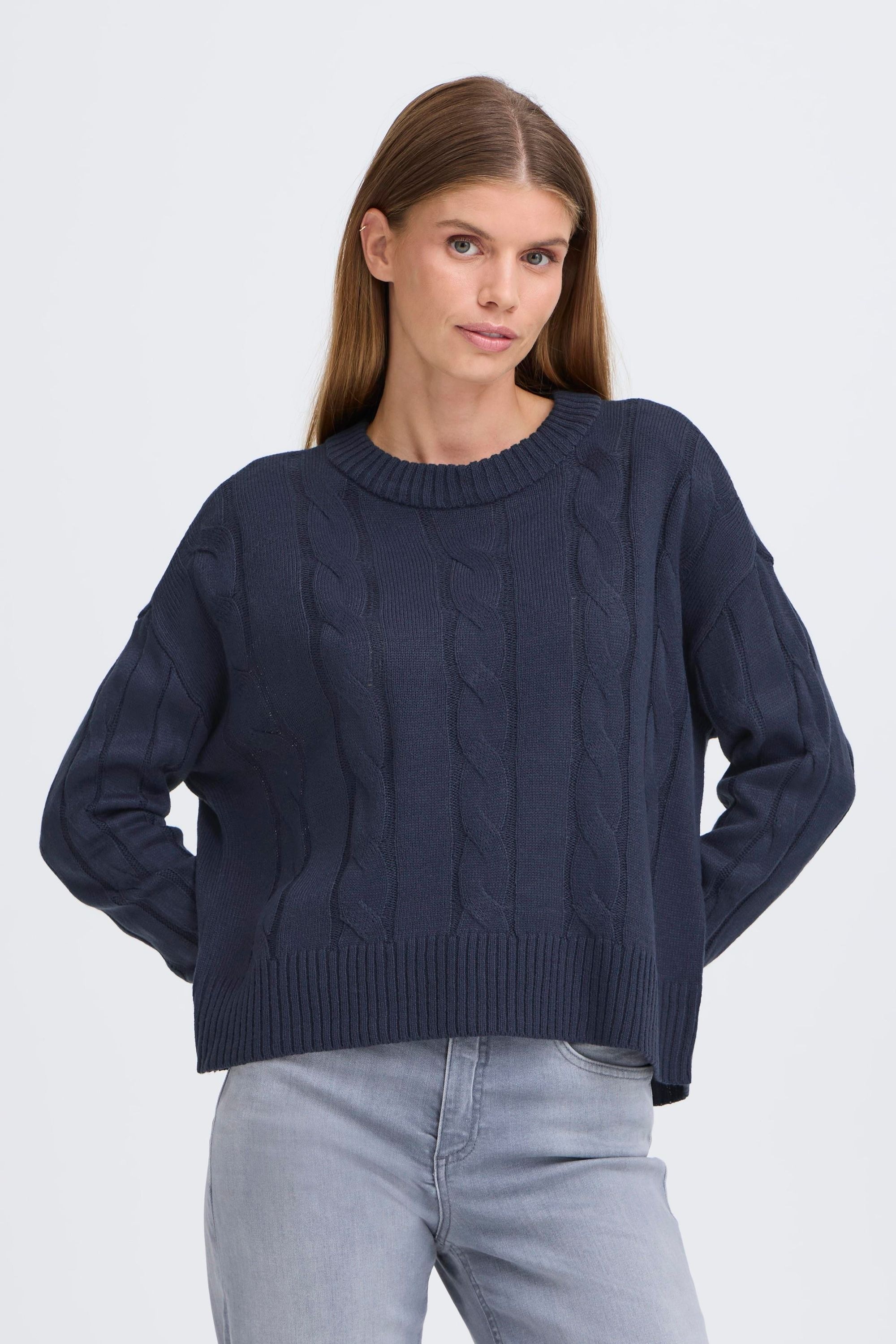 OXMO Strickfleece-Pullover »Strickpullover OXKimni«