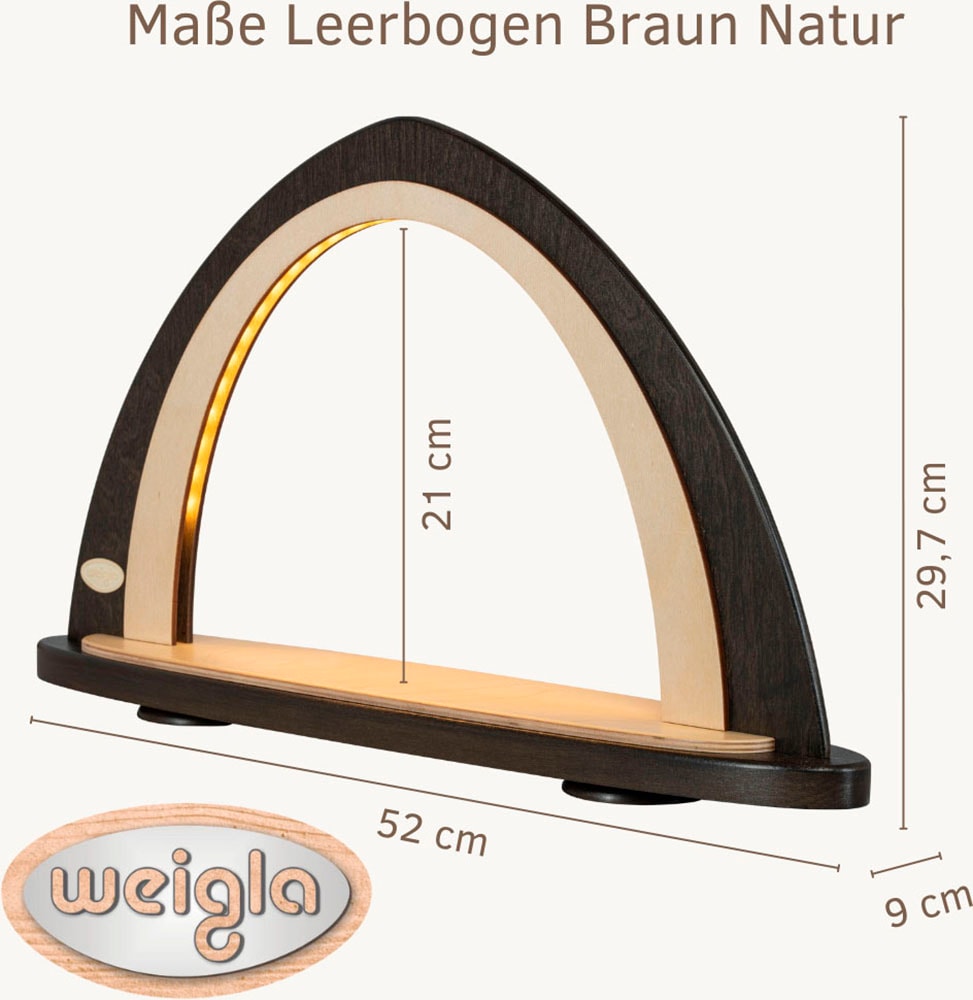 Weigla LED Schwibbogen »Weihnachtsdeko, Made in Germany« 1 Stk. Leerbogen zum Selbstbestücken
