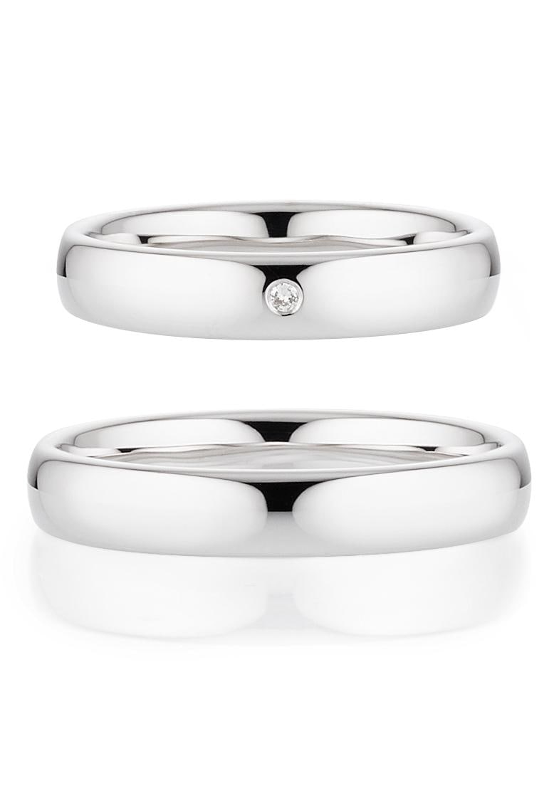 Bruno Banani Trauring »Schmuck Geschenk, Ehering Hochzeit Damenring Herrenring«, wahlweise mit oder ohne Brillant, Made in Germany