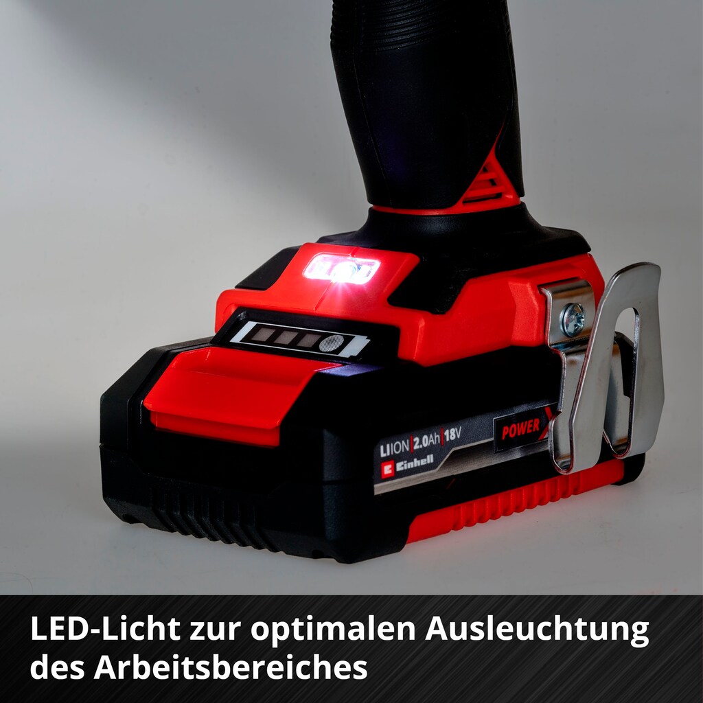 Einhell Akku-Schlagbohrschrauber »TP-CD 18/50 Li-i BL (2x2,0Ah)«, (Set, 5 tlg.)