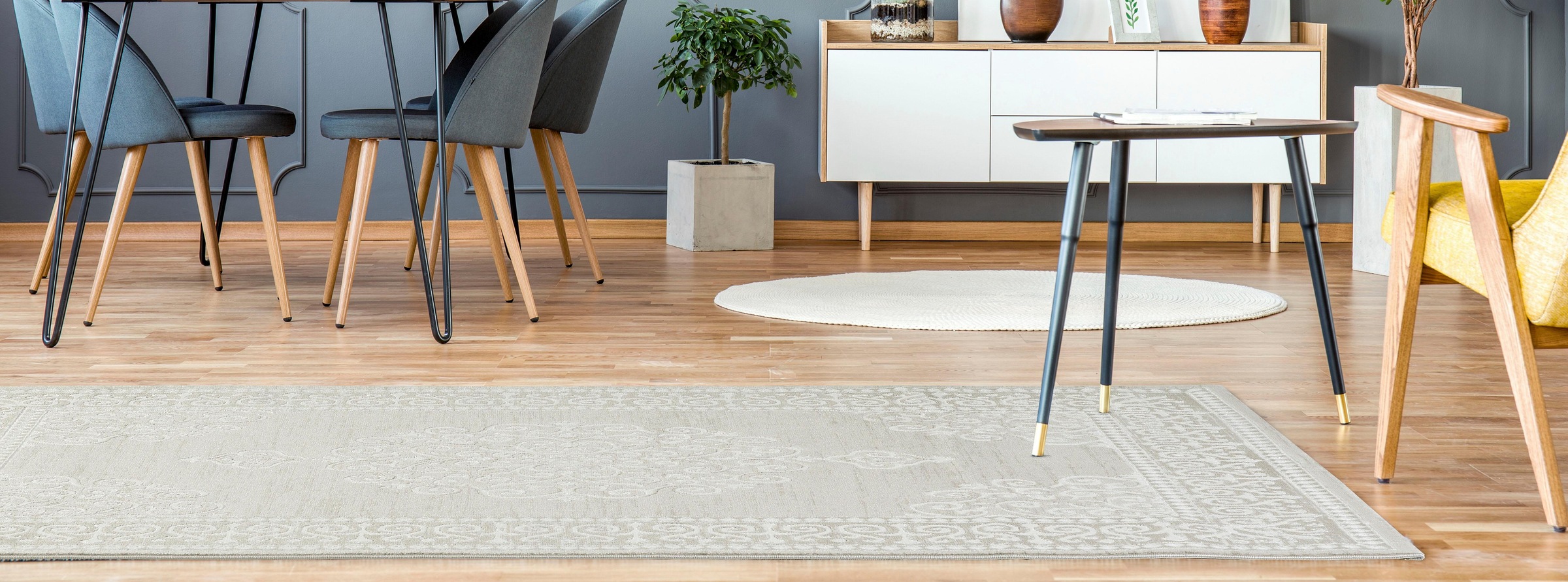 Sanat Teppich »Harmony 3204, auch als Läufer«, rechteckig, 12 mm Höhe, Wohnzimmer, Kurzflor, moderne Orient Optik, Schlafzimmer