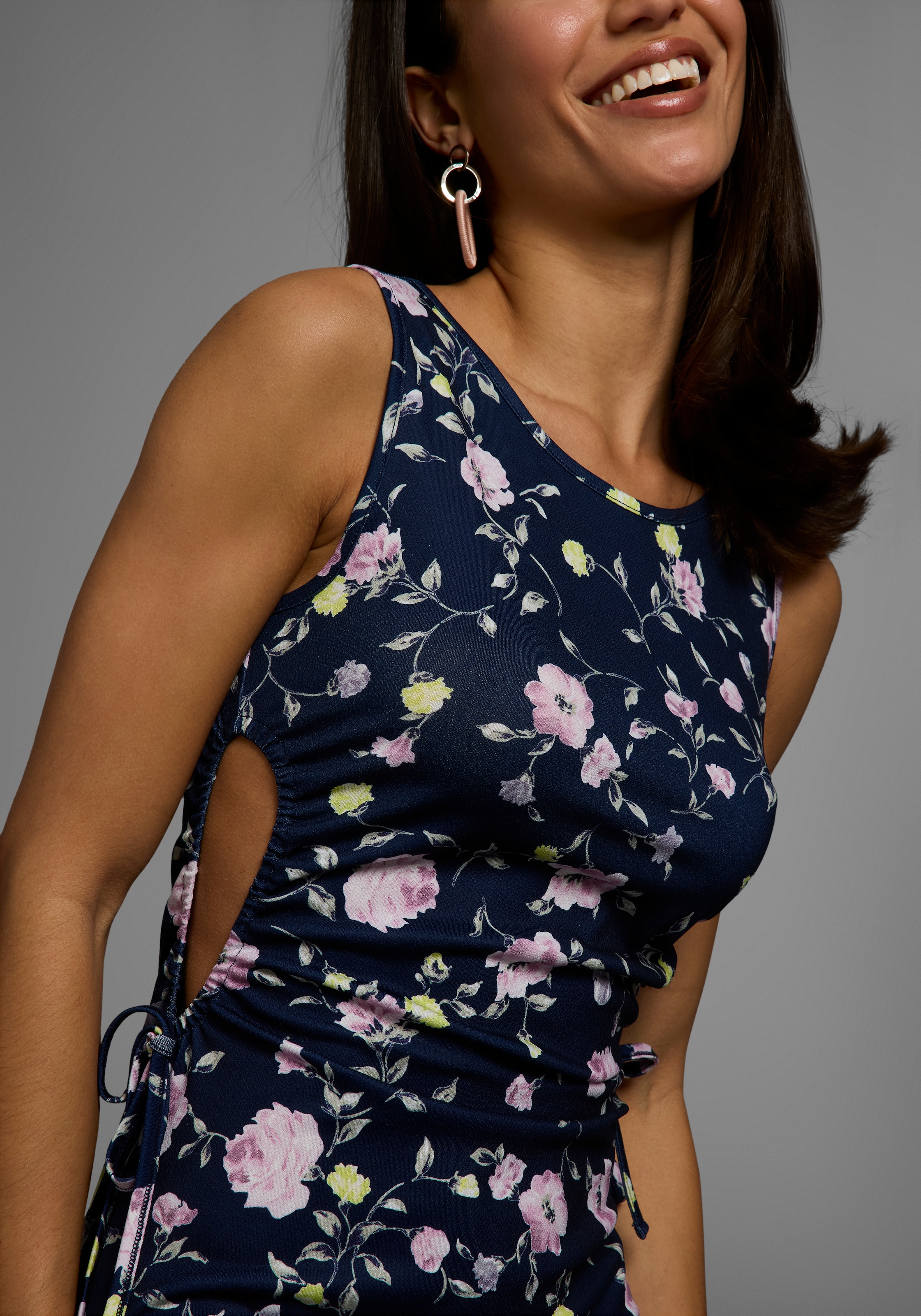 Laura Scott Sommerkleid, mit Cut-Out Effekten, Minikleid