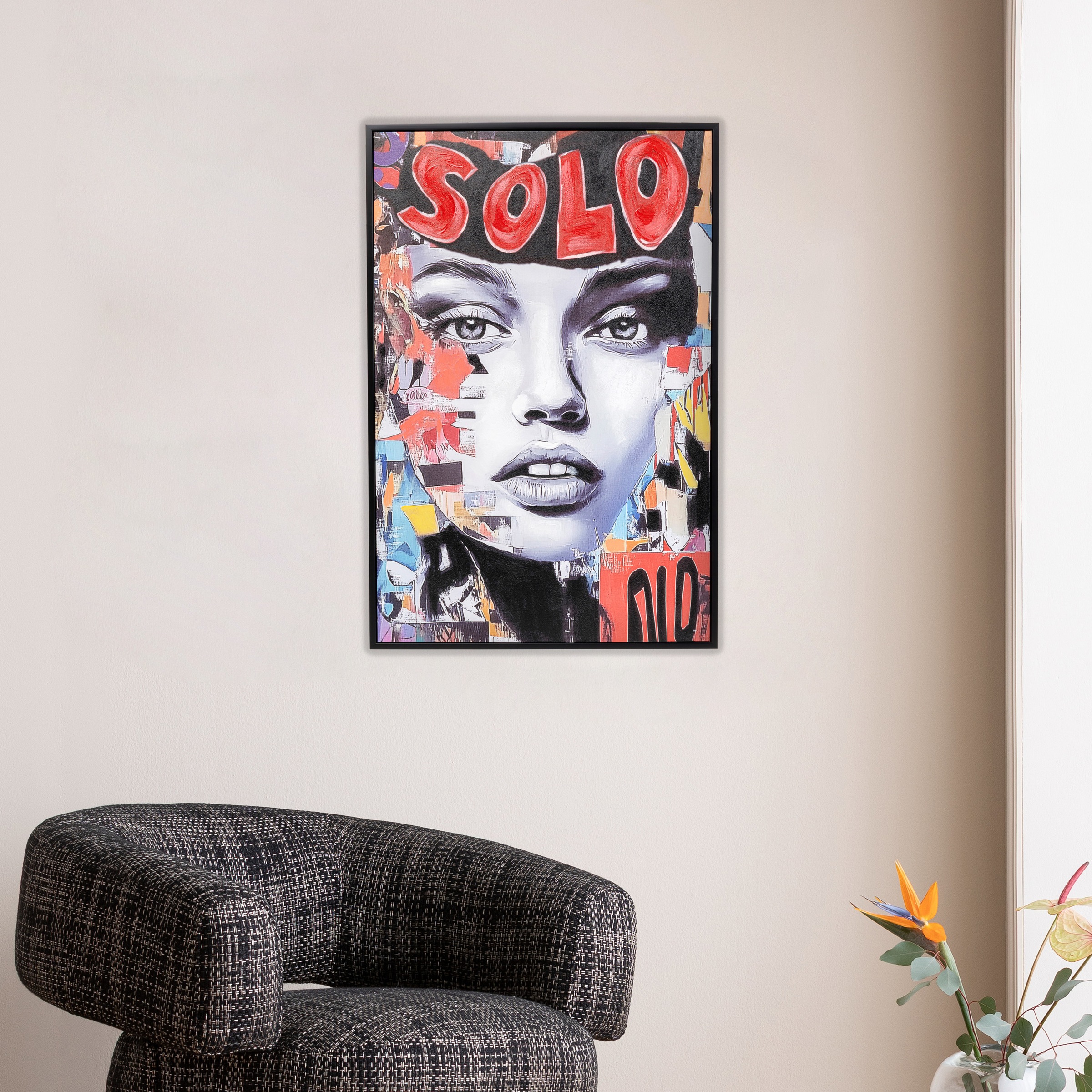 Kare Design Bild mit Rahmen »Gerahmtes Bild Seventies Collage 50x40cm« 1, 