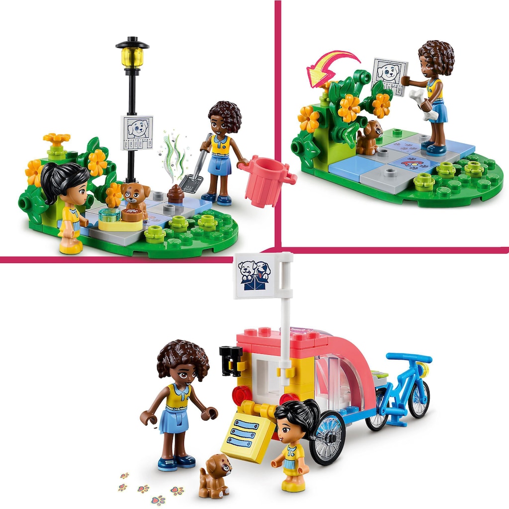 LEGO® Konstruktionsspielsteine »Hunderettungsfahrrad (41738), LEGO® Friends«, (125 St.)