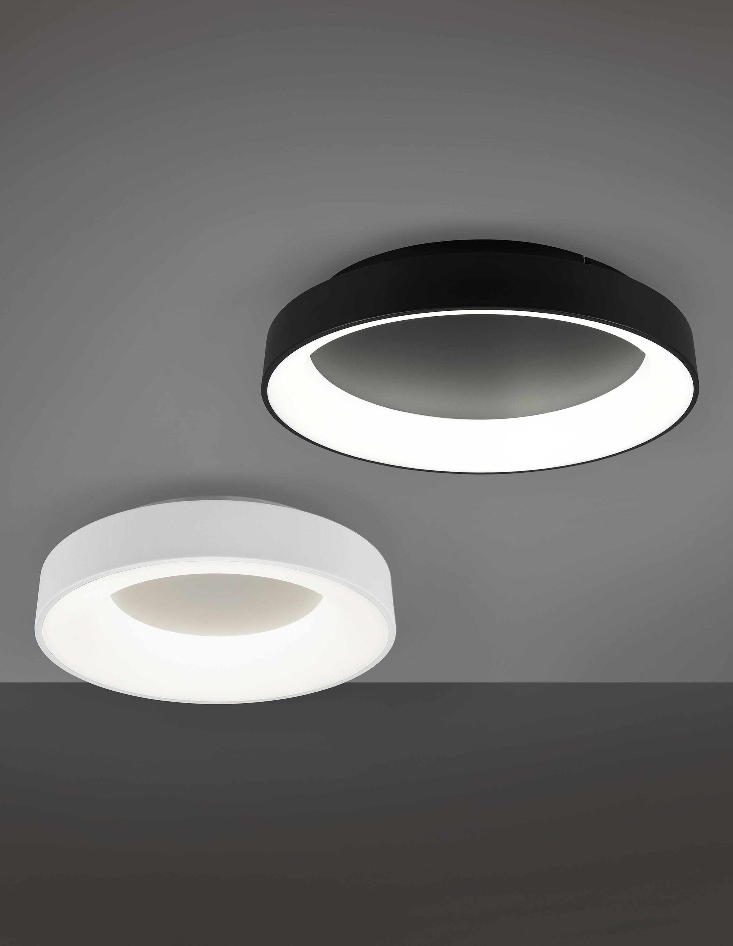 TRIO Leuchten LED Deckenleuchte »GIRONA«, 1 flammig, Leuchtmittel LED-Modul | LED fest integriert, integrierter Dimmer, Lichtfarbe stufenlos einstellbar, Nachtlicht