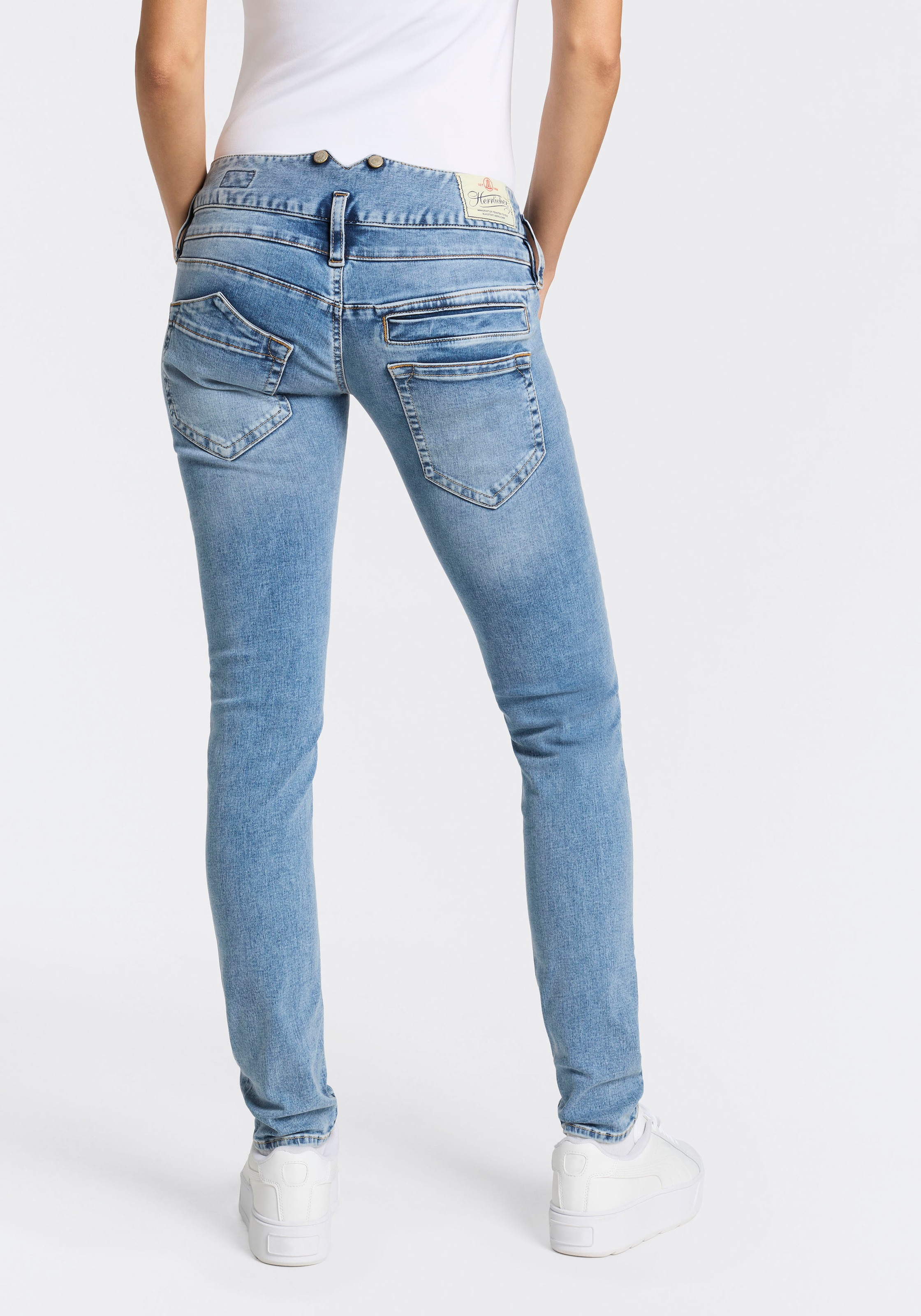 Herrlicher Slim-fit-Jeans »Pitch Slim Denim« aus Stretch-Denim
