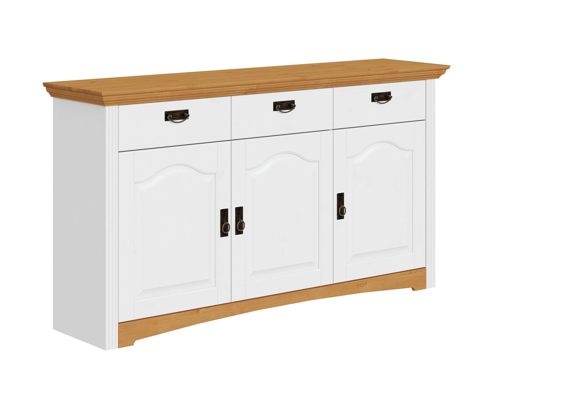 Home affaire Kommode »Konrad« aus massiver Kiefer, Breite 156 cm, mit Schubladen, FSC®