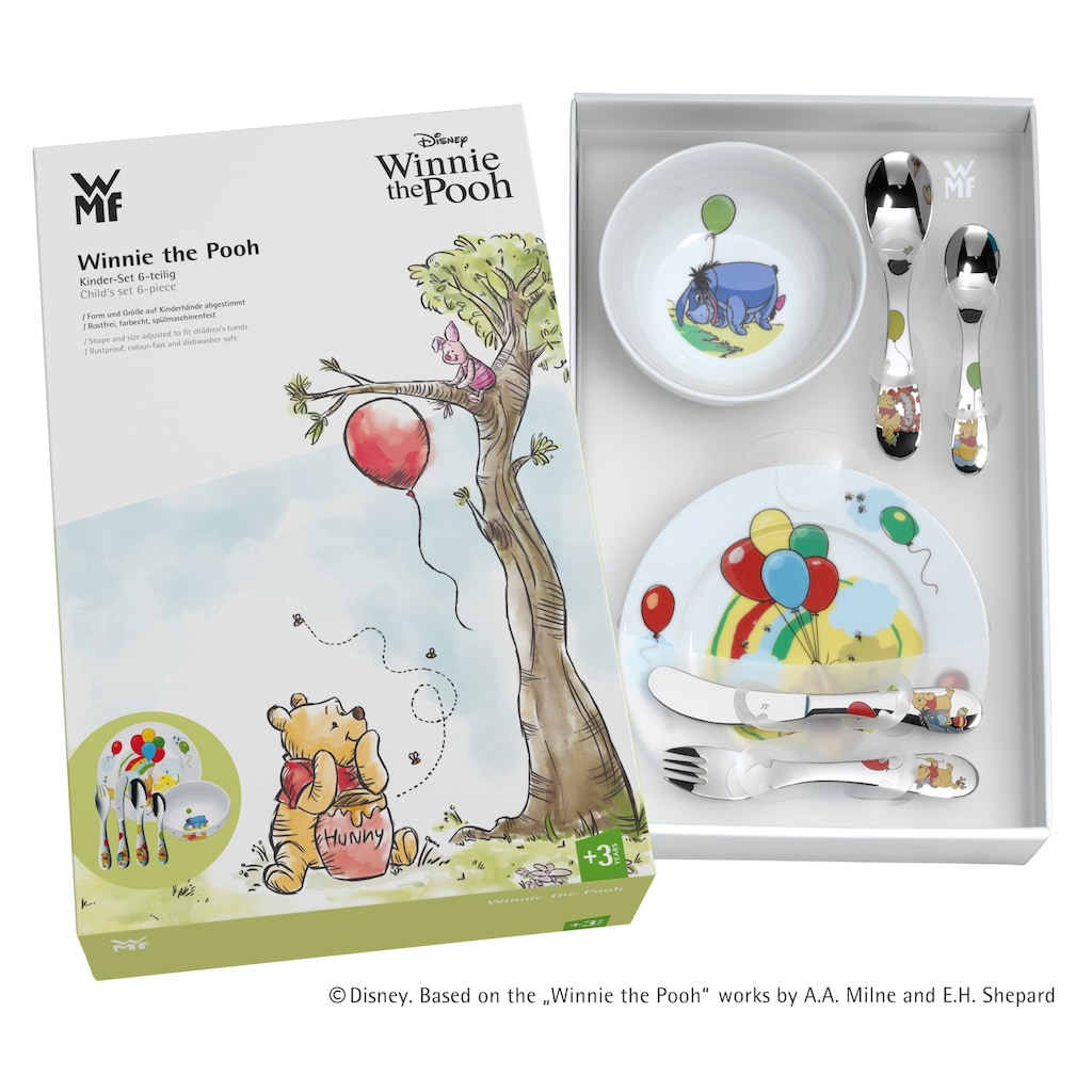 WMF Kindergeschirr-Set »Winnie Pooh«, (Set, 6 tlg.)