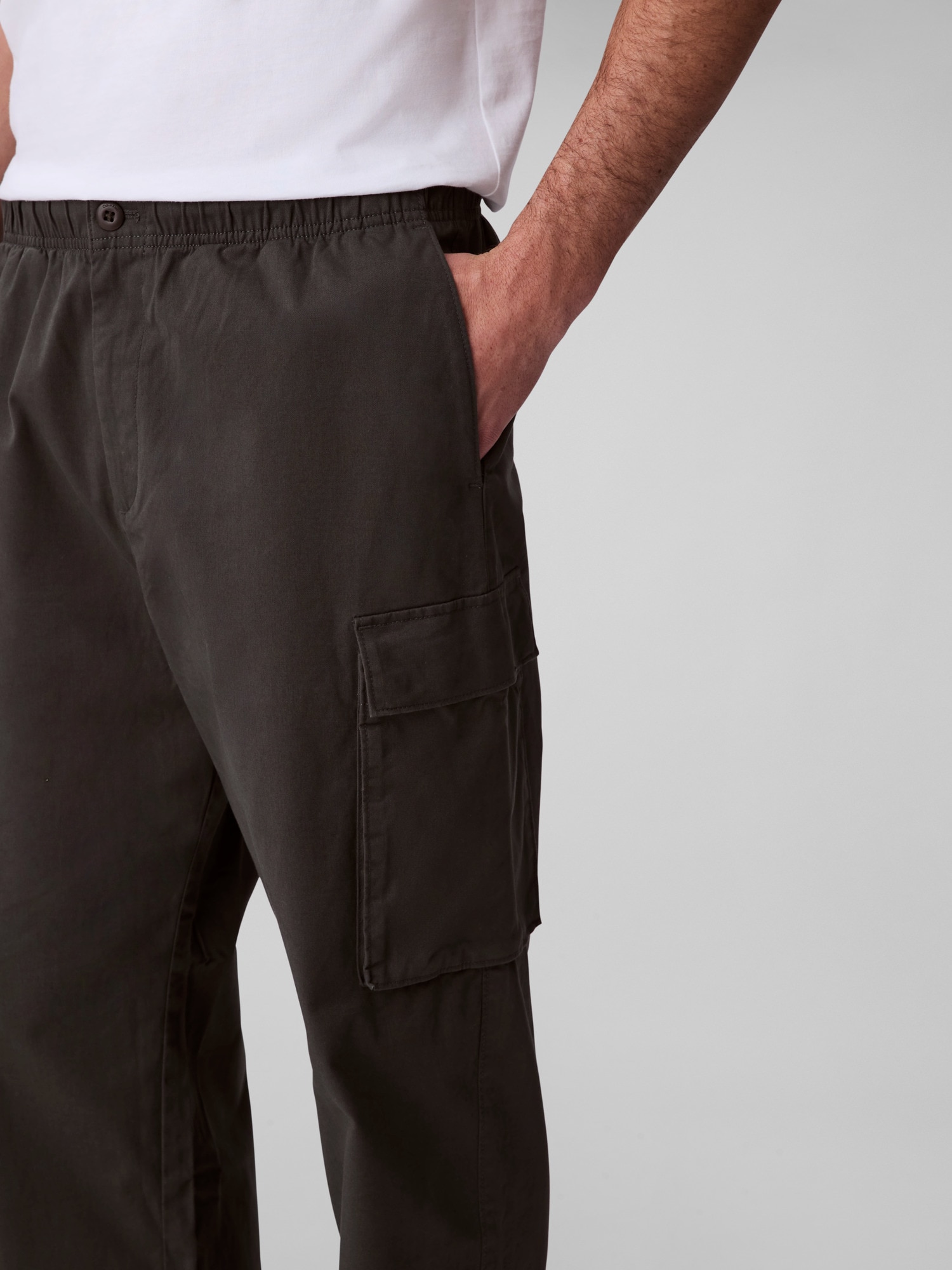 Calvin Klein Jeans Cargohose »CO PULL ON STRAIGHT CARGO PANT«, in Unifarbe