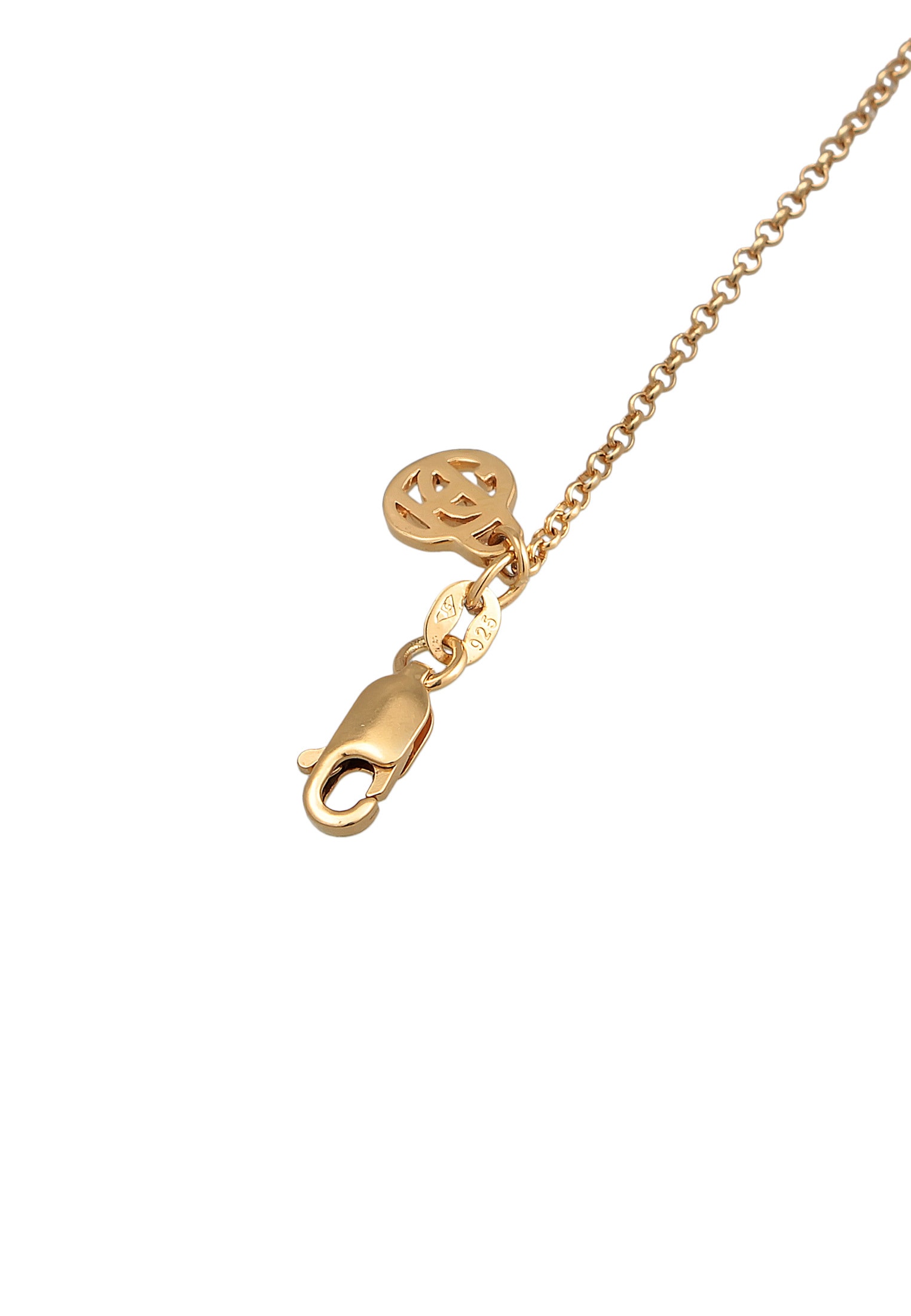 HAZE & GLORY Silberkette »Halskette Topas Periot Edelstein - Cool Glam 925 Silber«