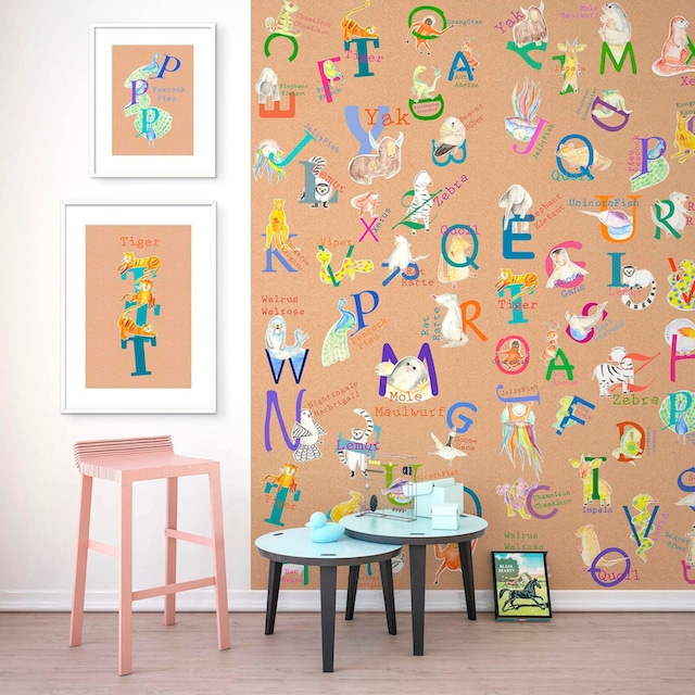 Komar Poster »ABC Animal T«, Buchstaben, (1 St.), Kinderzimmer, Schlafzimmer,  Wohnzimmer online kaufen | mit 3 Jahren XXL Garantie