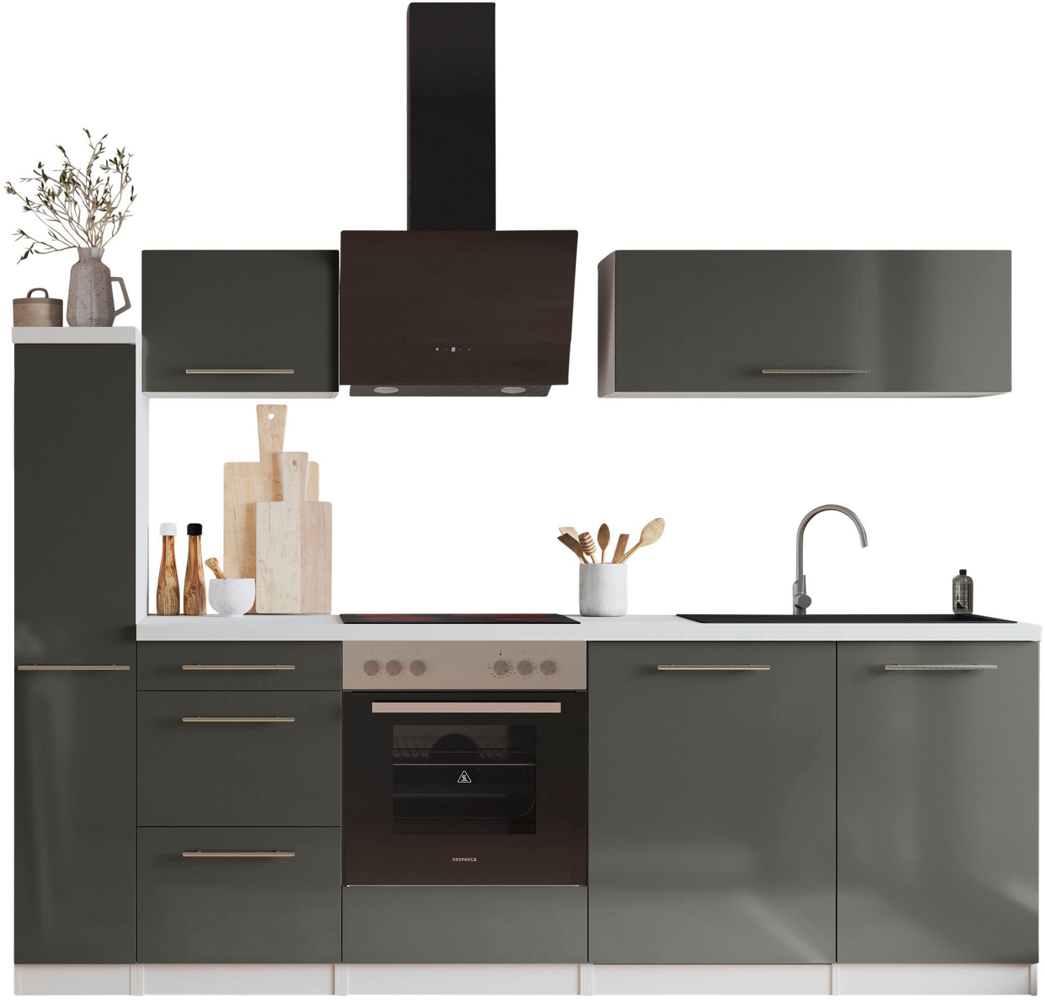 RESPEKTA Küche »Amanda« Breite 250 cm, mit Soft-Close, exklusiver Konfiguration für OTTO