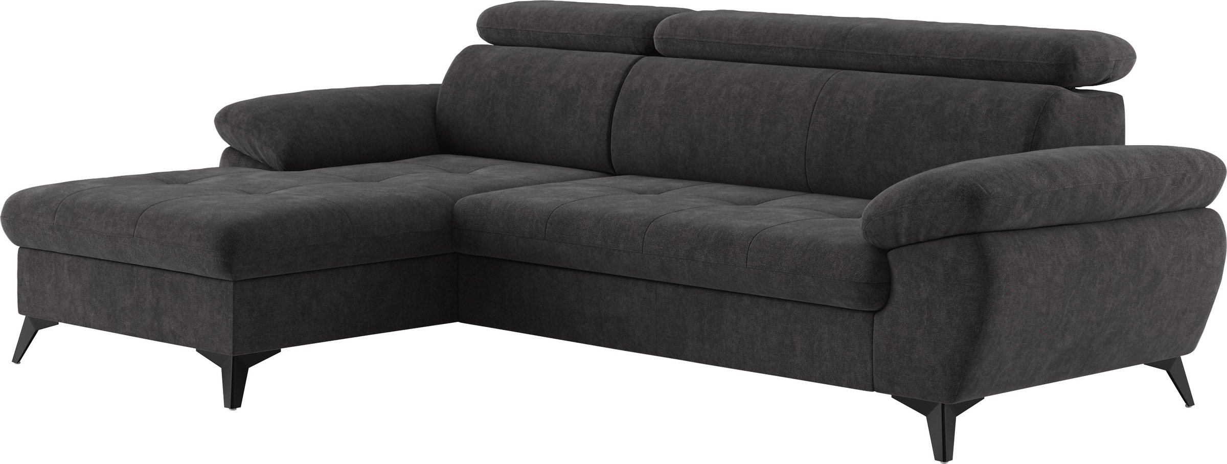 COTTA Ecksofa »Hudson L-Form«, mit Kopfteilverstellung, wahlweise mit Bettfunktion & Bettkasten
