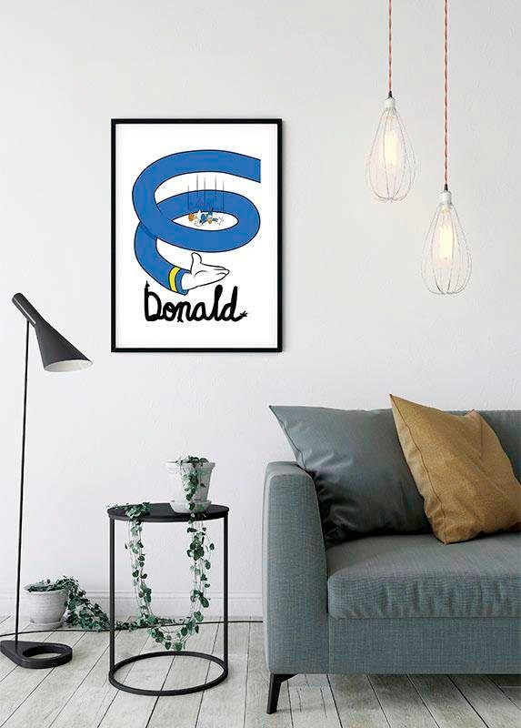 Komar Bild »Donald Duck Spiral« Disney 1 Stk. tlg. Wandbild zur Dekoration im Kinderzimmer - ohne Rahmen