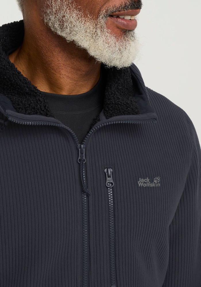 Jack Wolfskin Fleecejacke »LAKE RIDGE HOODED JKT M« mit Kapuze
