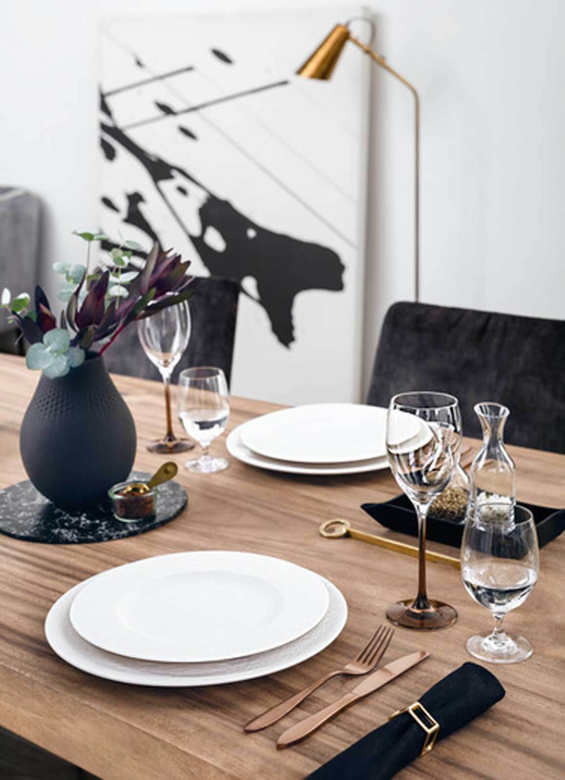 Villeroy & Boch Speiseteller »Speiseteller Manufacture Rock ø 27.0 cm 6er Set weiß«