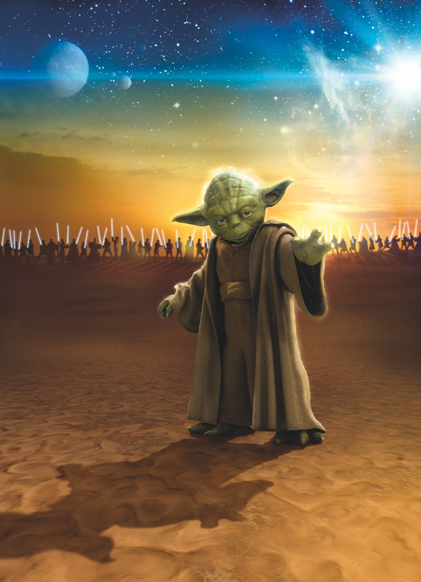 Komar Fototapete »Vlies Fototapete - STAR WARS Master Yoda - Größe 200 x 250 cm« Motiv | bedruckt glatt