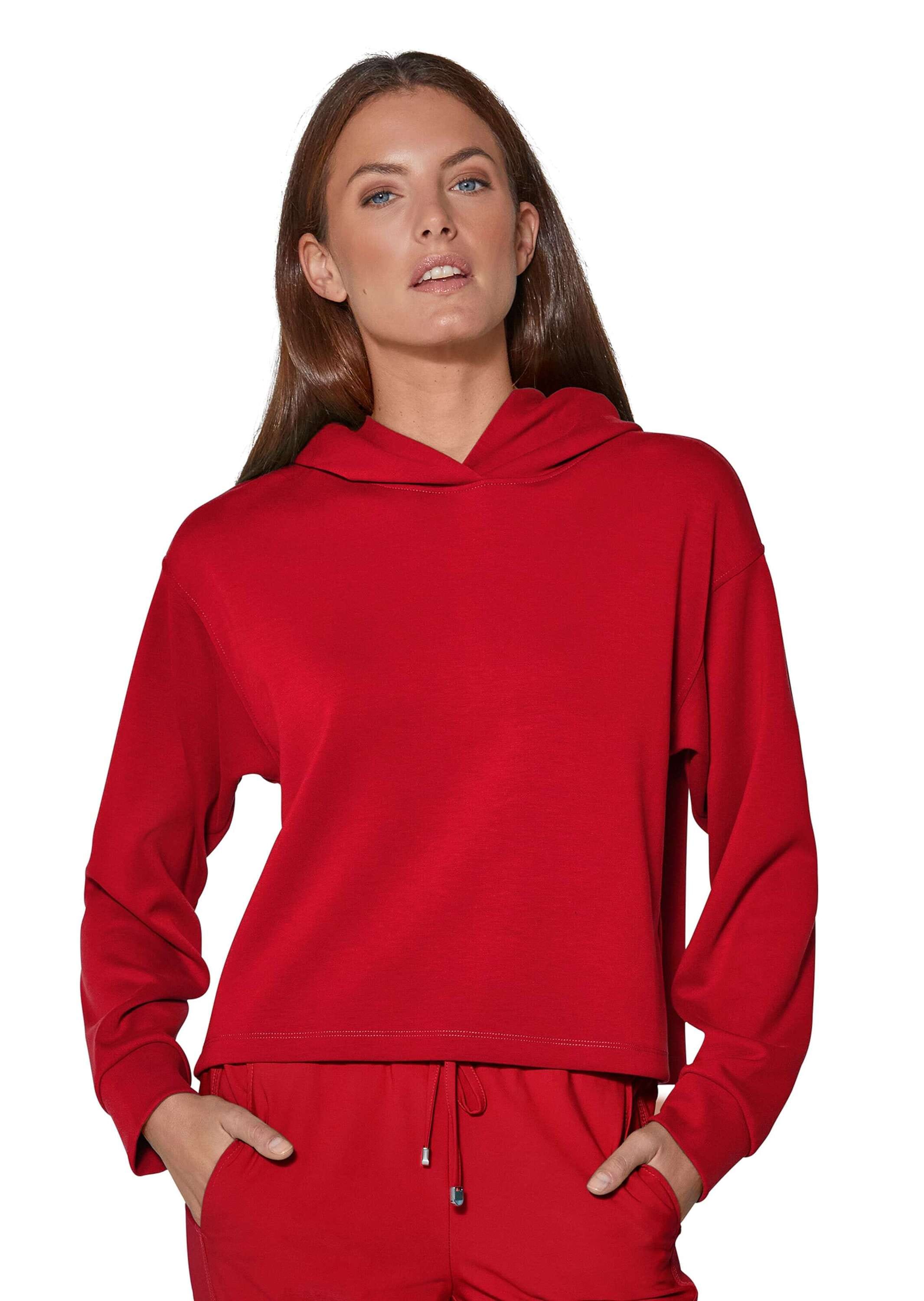 MADELEINE Langarmshirt »Sweatshirt Kapuzen-Sweatshirt in lässiger Boxy-Form«