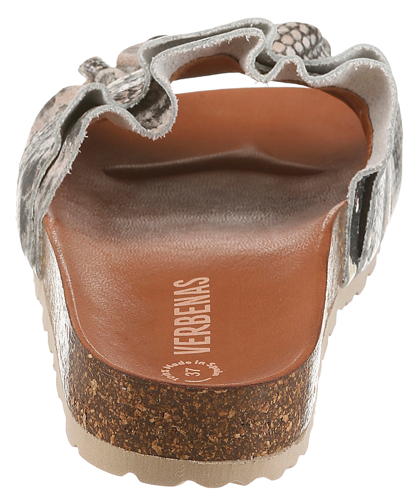 VERBENAS Pantolette »ROCIO«  Sommerschuh, Strandschuh, Urlaubsschuh in Reptil-Optik