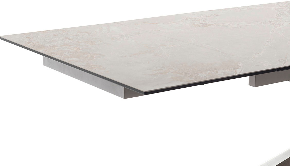 MCA furniture Esstisch »TESERO Auszugtisch 200-300 cm«, (Einzelstück), Keramik,Edelstahl,Marmor-Optik,ausziehbar,belastbar 100kg,10-12 Pers.