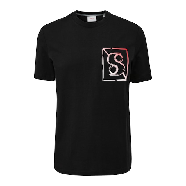 s.Oliver T-Shirt, mit Schriftzug auf der Brust bei ♕