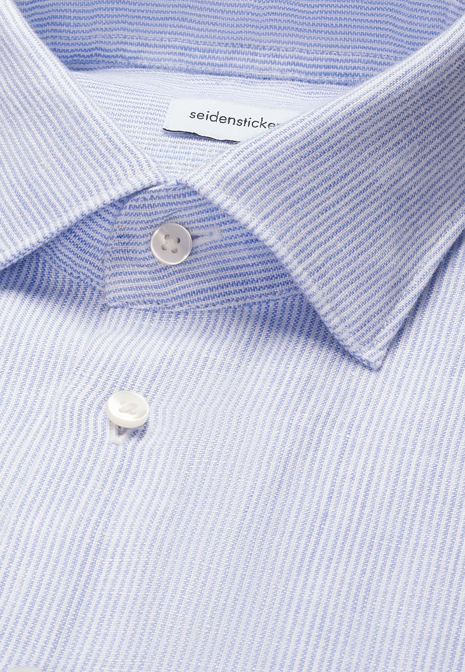 seidensticker Leinenhemd »Schwarze Rose« Slim 1/1 Kentkragen Gestreift