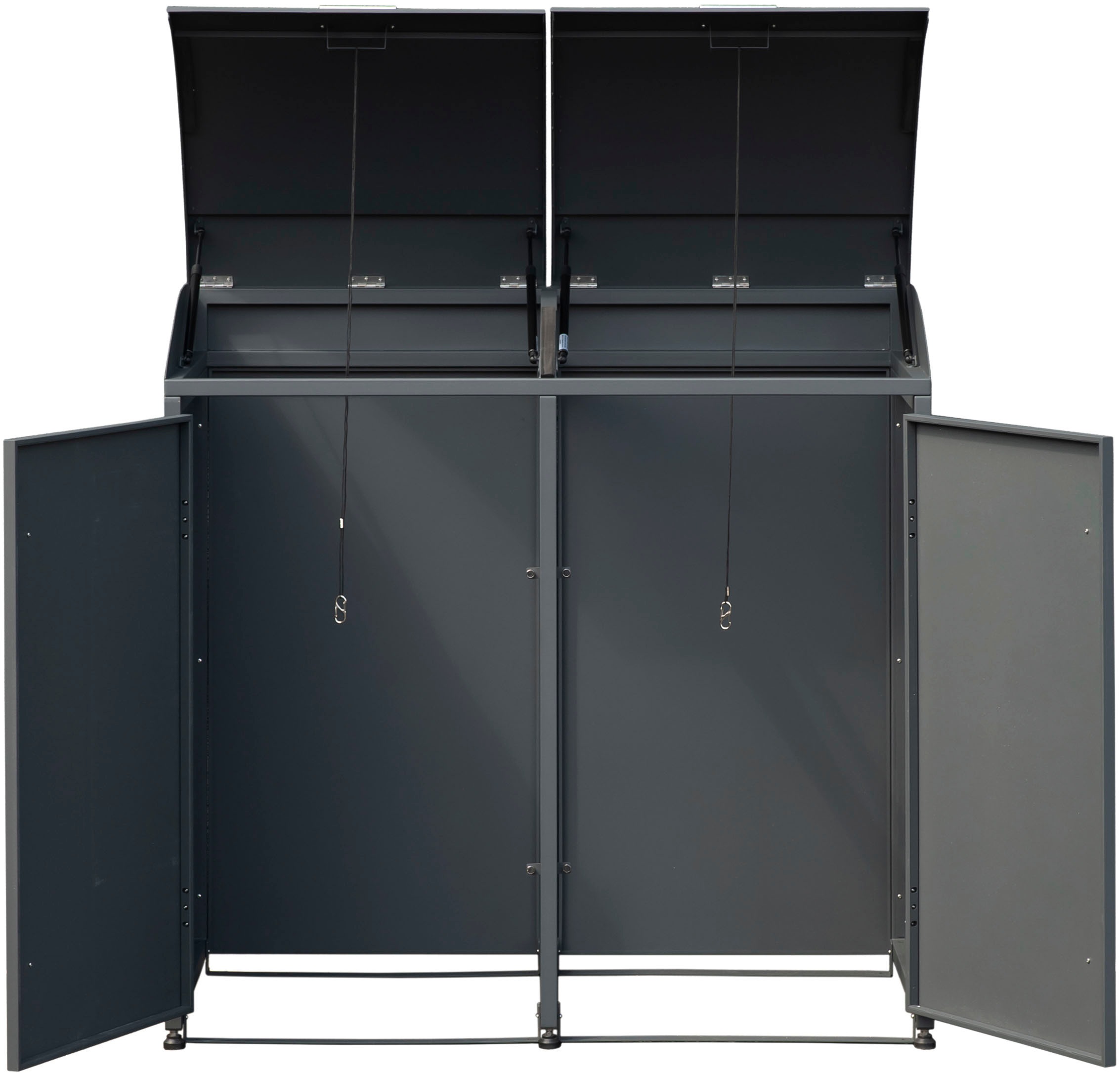 WESTMANN Mülltonnenbox »Moderna 2« Platz für 2 Mülltonnen je 240 L, BxHxT: 139x83x135 cm