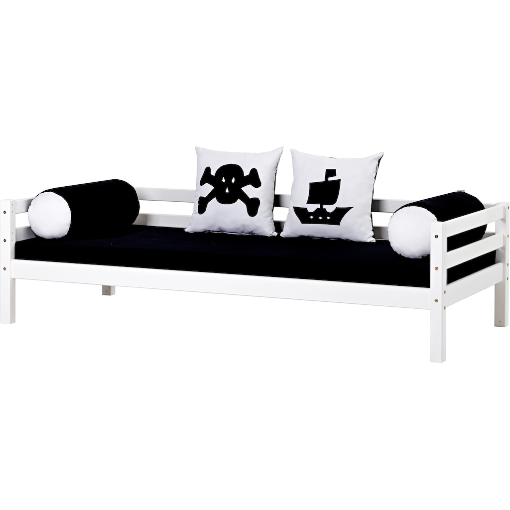 Hoppekids Kinderbett »ECO Dream«, Piratenbett, Tagesbett mit Matratze schwarz 2 Größen