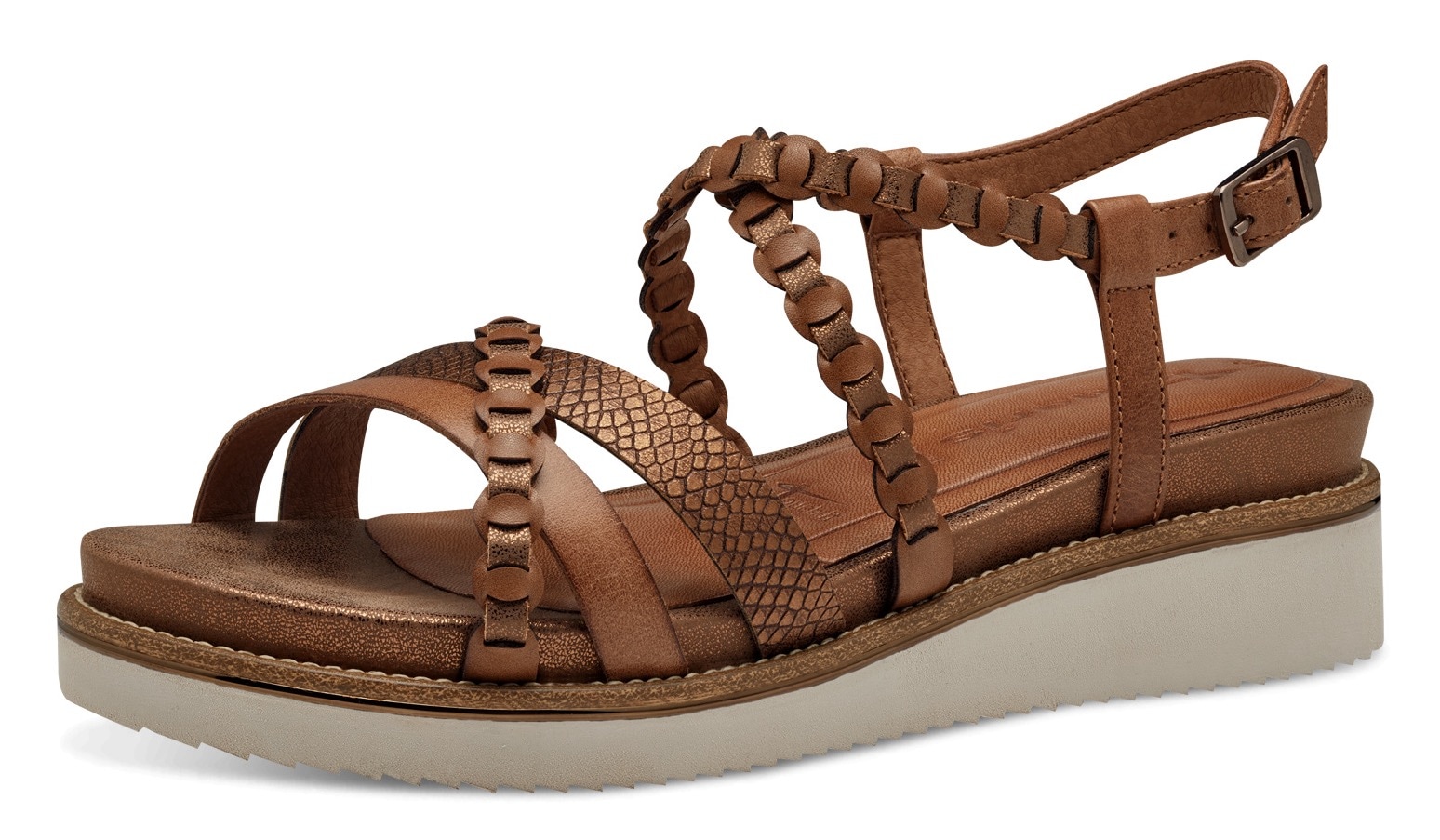 Tamaris Keilsandalette  , Riemchensandale, Sommerschuh mit verstellbarer Schnalle