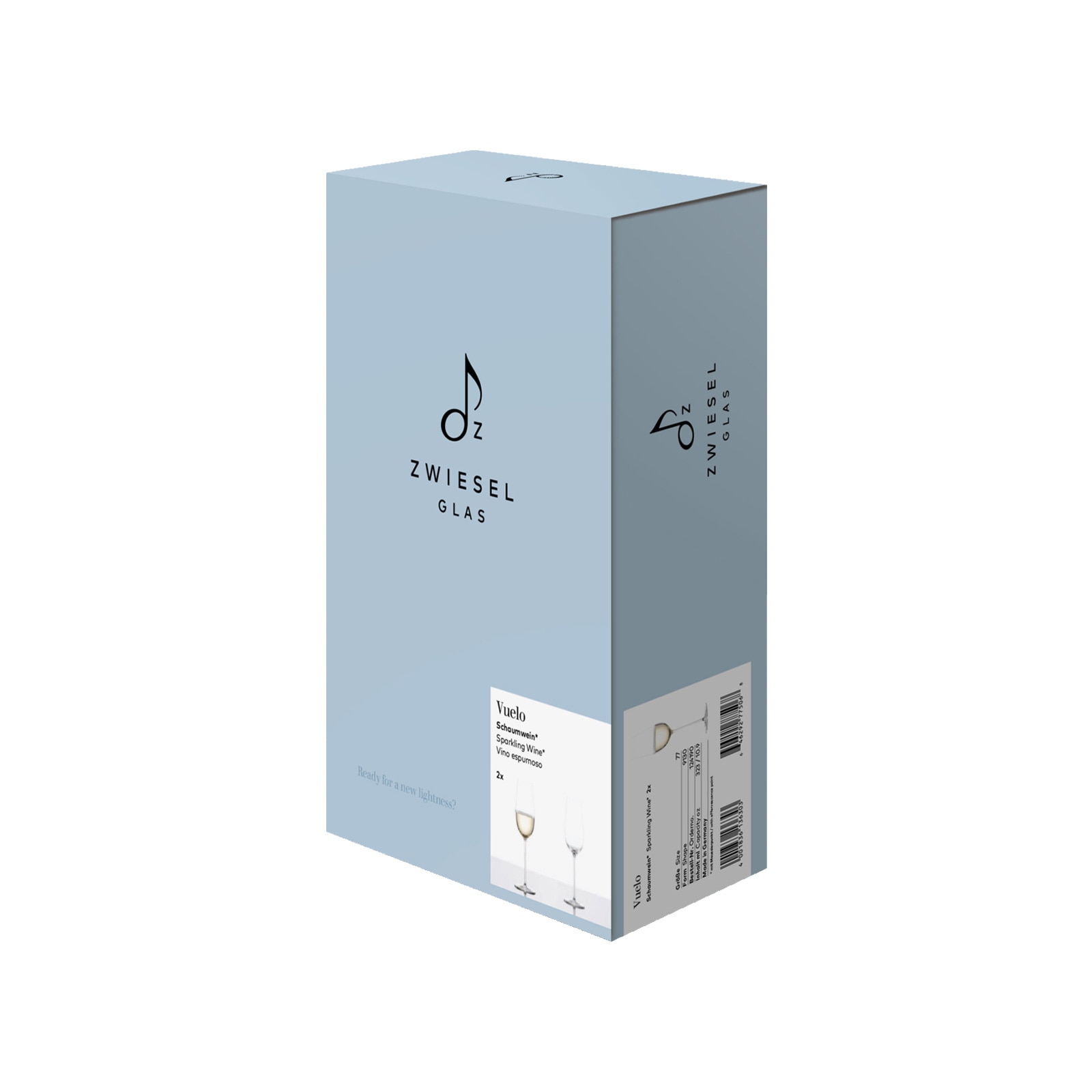 Zwiesel Glas Champagnerglas »Champagnergläser VUELO 323 ml 2er Set transparent« Spülmaschinengeeignet