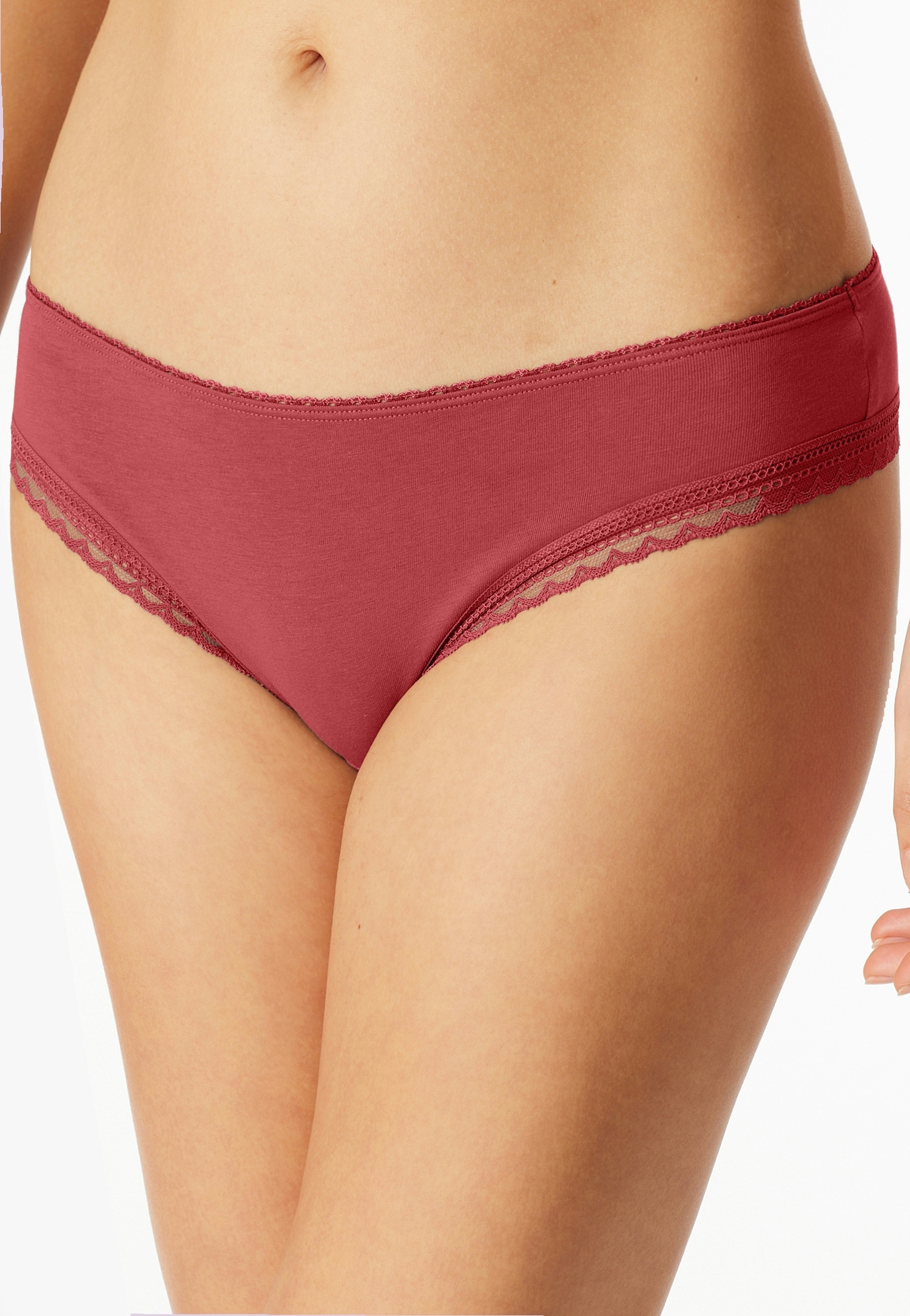 Schiesser String »Modern Multipacks« 3er Pack,  Spitzenbänder, Baumwollmischung, Single Jersey
