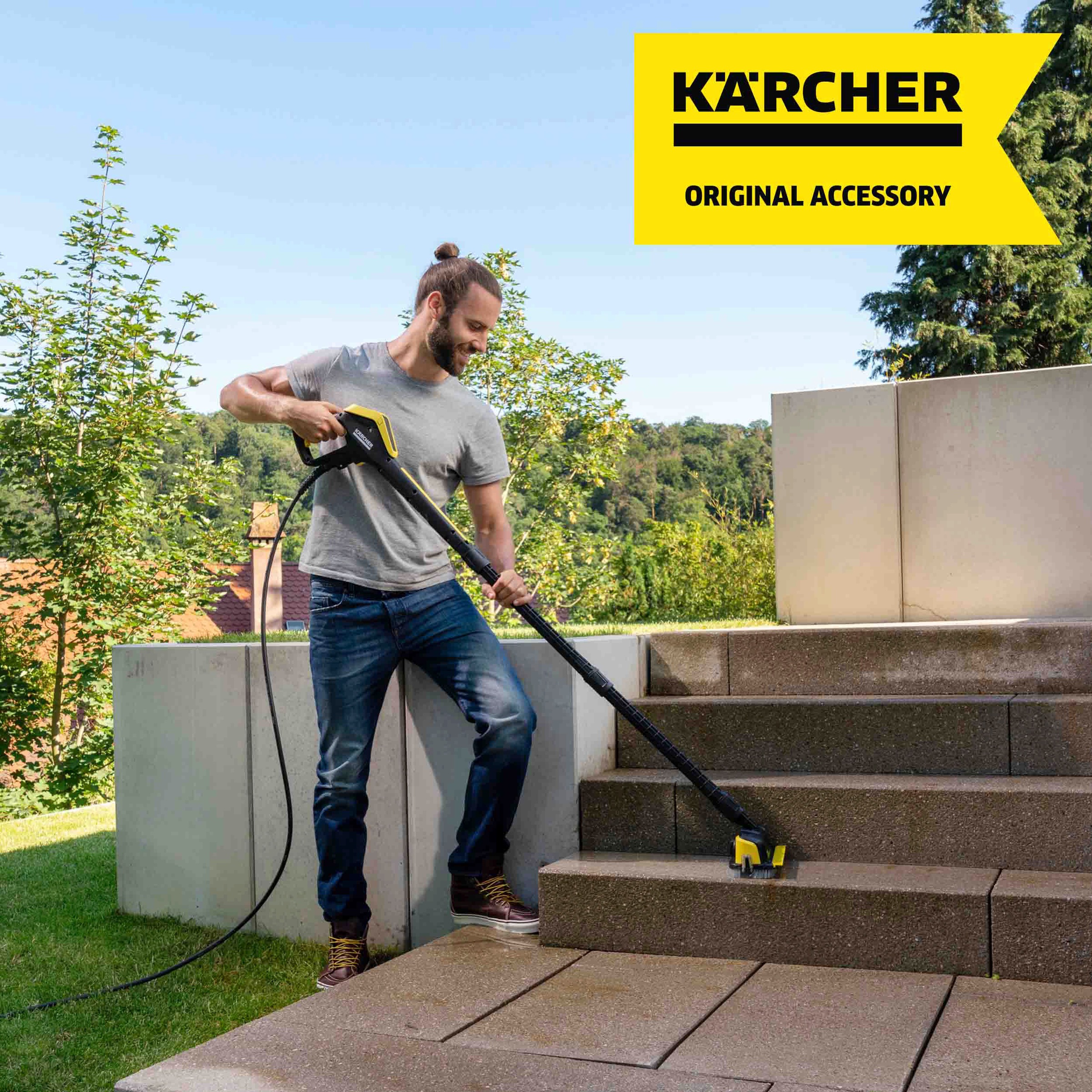 KÄRCHER Kehrgarnitur »PS 30 Plus Flächenreiniger Powerschrubber«, Set, 3 St., aus Kunststoff, mit 3 Hochdruckdüsen