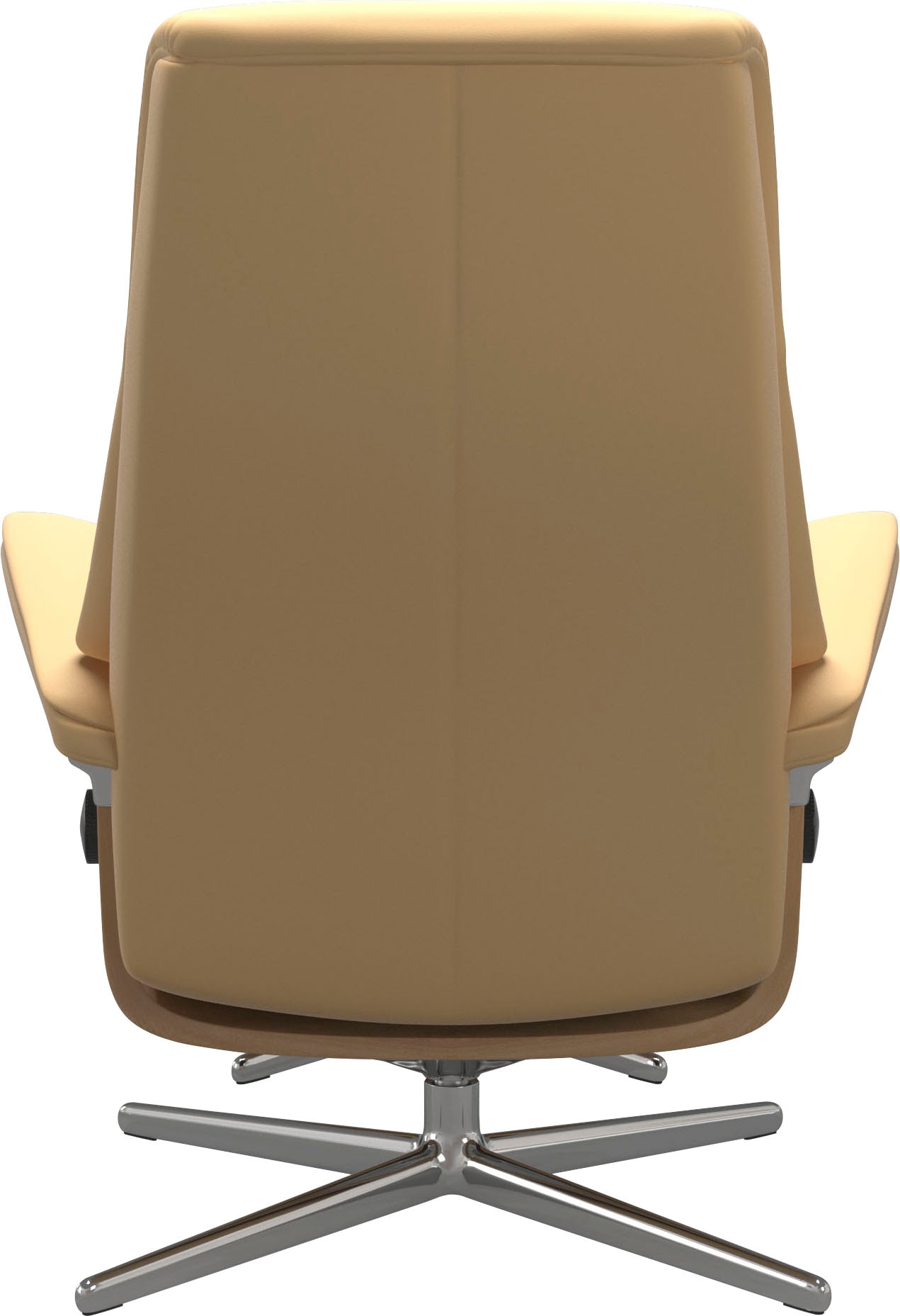 Stressless® Relaxsessel »View« Set, Relaxsessel mit Hocker,  mit Hocker, mit Cross Base, Größe S, M & L, Holzakzent Eiche