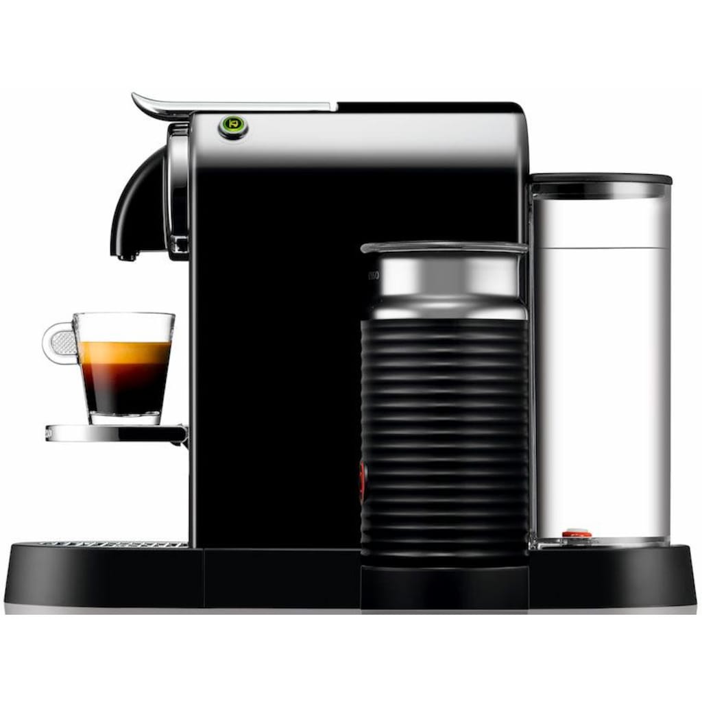 Nespresso Kapselmaschine »CITIZ EN 267.BAE von DeLonghi, Schwarz«, inkl. Aeroccino Milchaufschäumer, Willkommenspaket mit 7 Kapseln