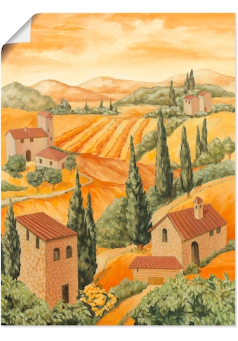 Artland Wandbild »Italien Toscana«, Europa, (1 St.), in vielen Größen & Produktarten -... kaufen