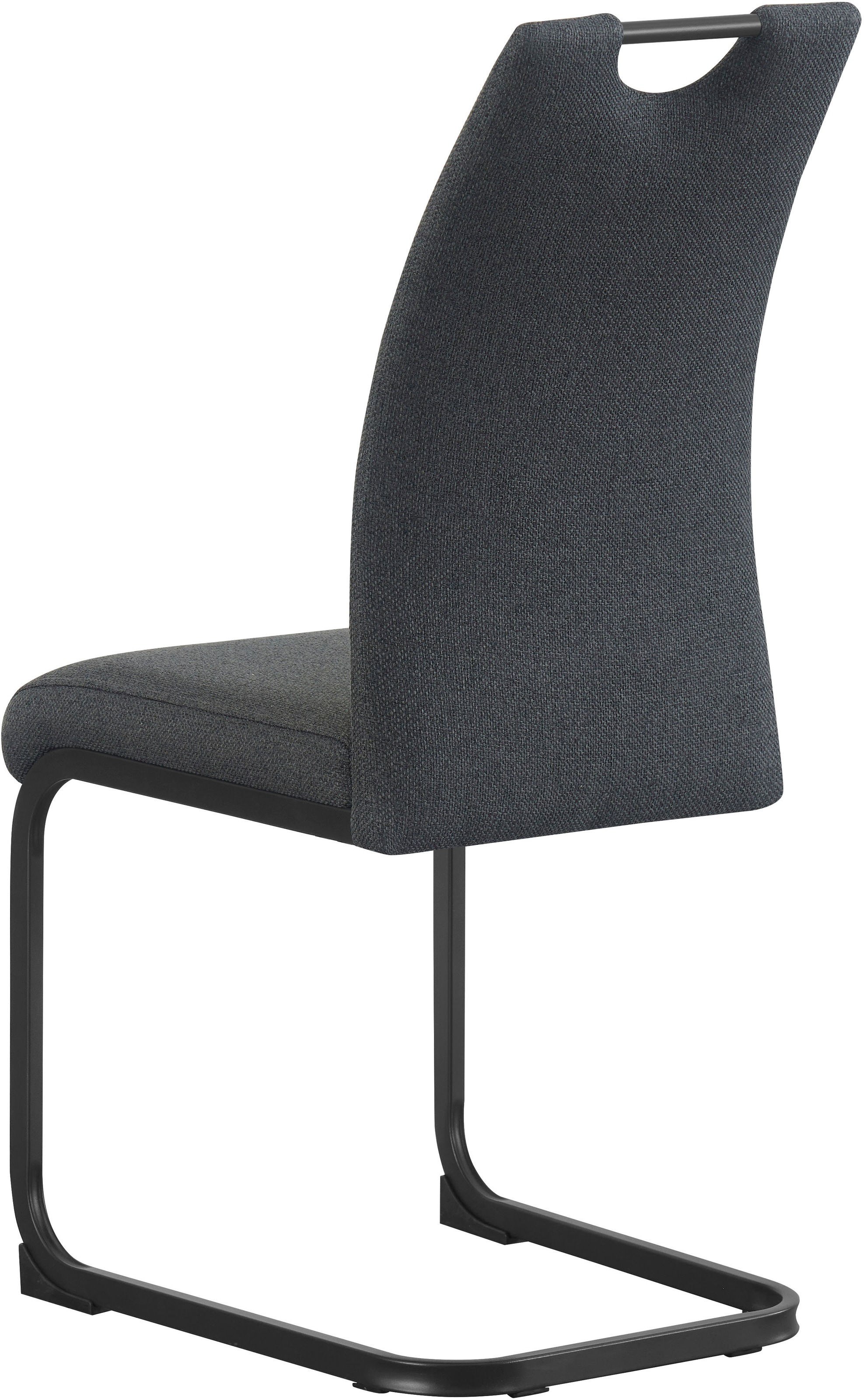 Home affaire Esszimmerstuhl »KANATA, 2er Set, mit Metallgestell in matt schwarz« (Set) 2 Stk.in verschiedenen Farben, Belsatbarkeit pro Stuhl 120 kg