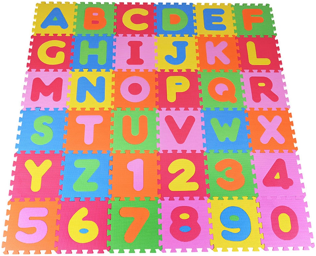 Puzzle »Zahlen und Buchstaben«, Puzzlematte, Bodenpuzzle