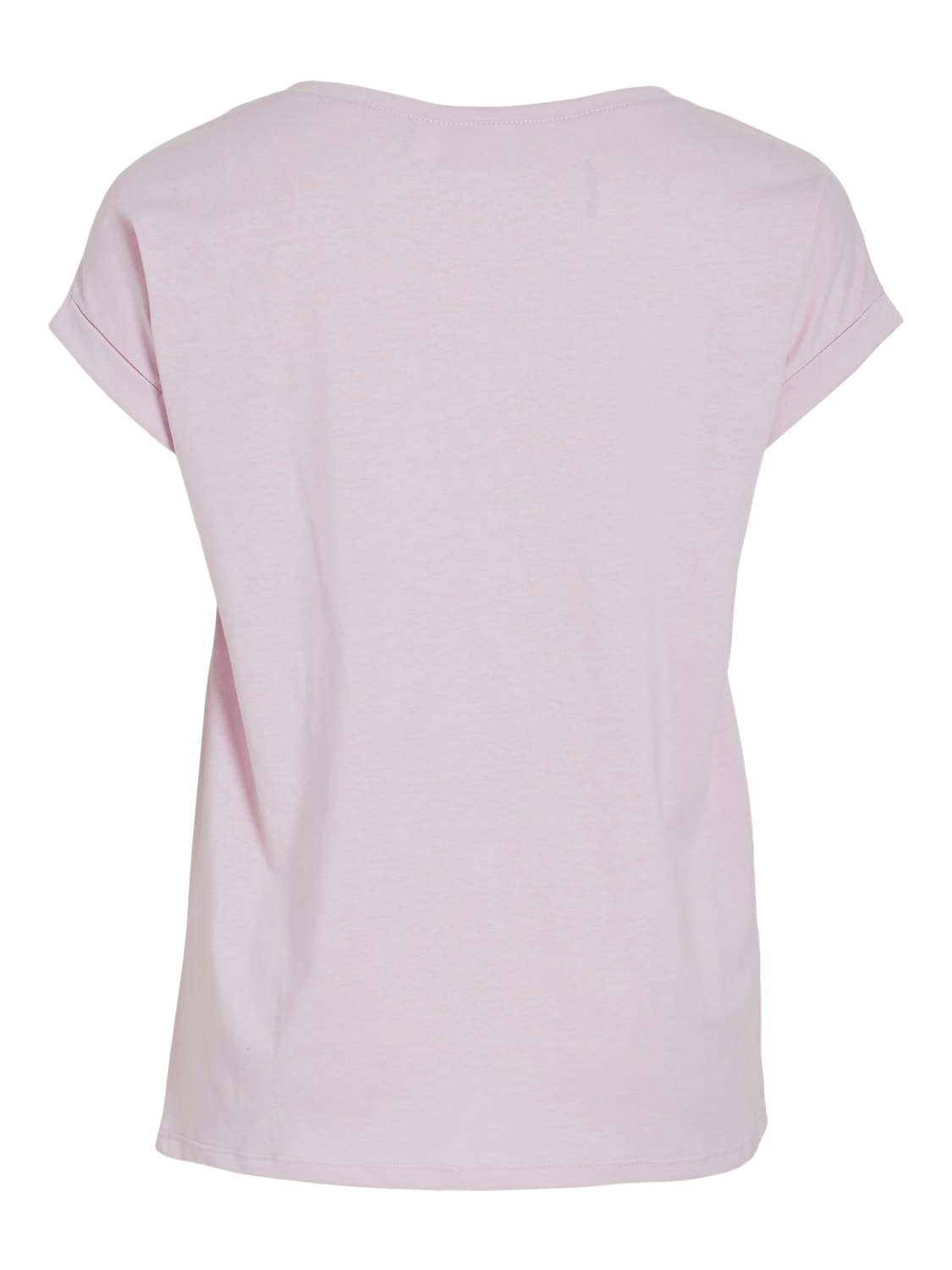 Vila Rundhalsshirt »VIDREAMERS NEW PURE T-SHIRT/SU-NOOS«, Basic Damen-T-Shirt mit Rundhalsausschnitt und umgeschlagenen Ärmeln