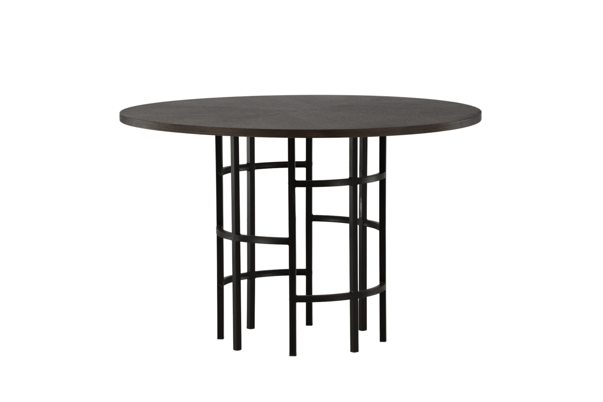 Venture Home Esstisch »Copenhagen, runder Esstisch in warmer Braunoptik, Ø 115 cm« Esszimmertisch, MDF, Furnier, rund, einladend, modern