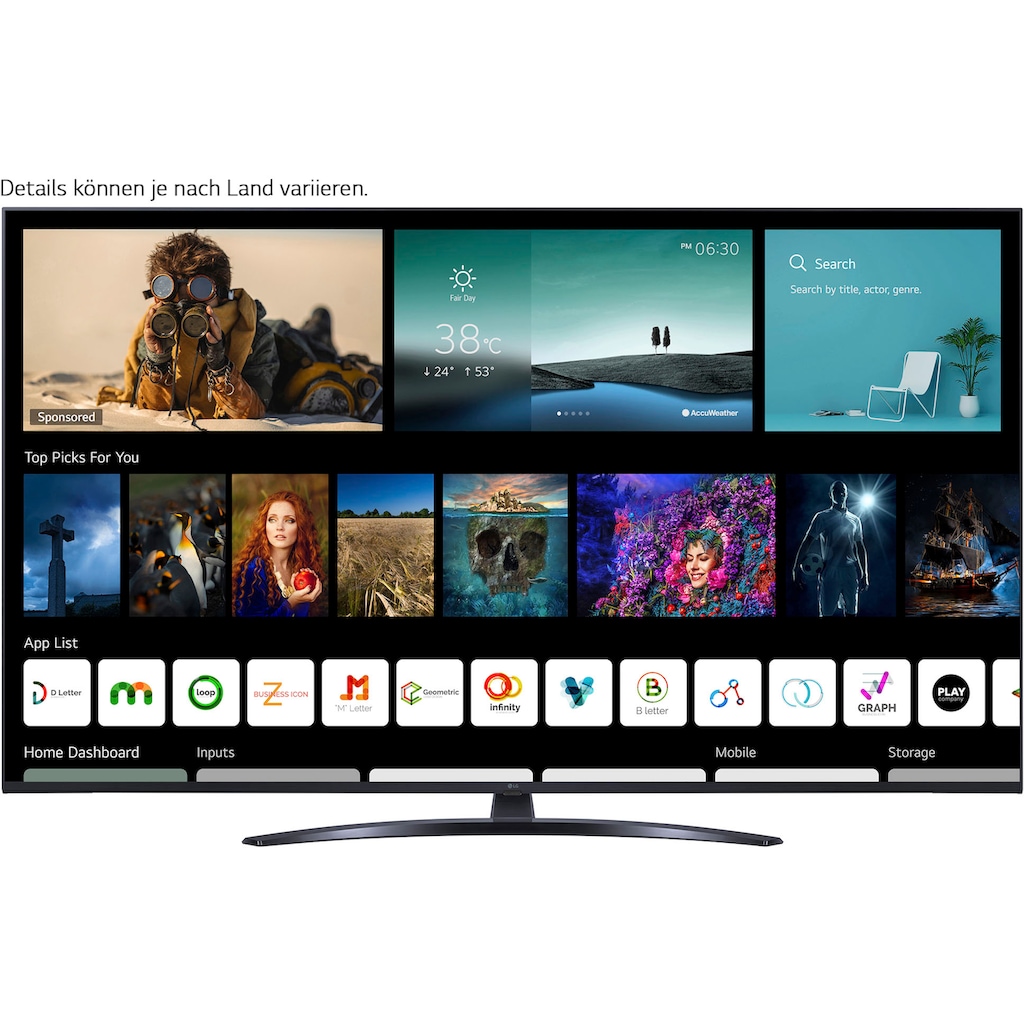 LG LED-Fernseher »65UP81009LR«, 164 cm/65 Zoll, 4K Ultra HD, Smart-TV