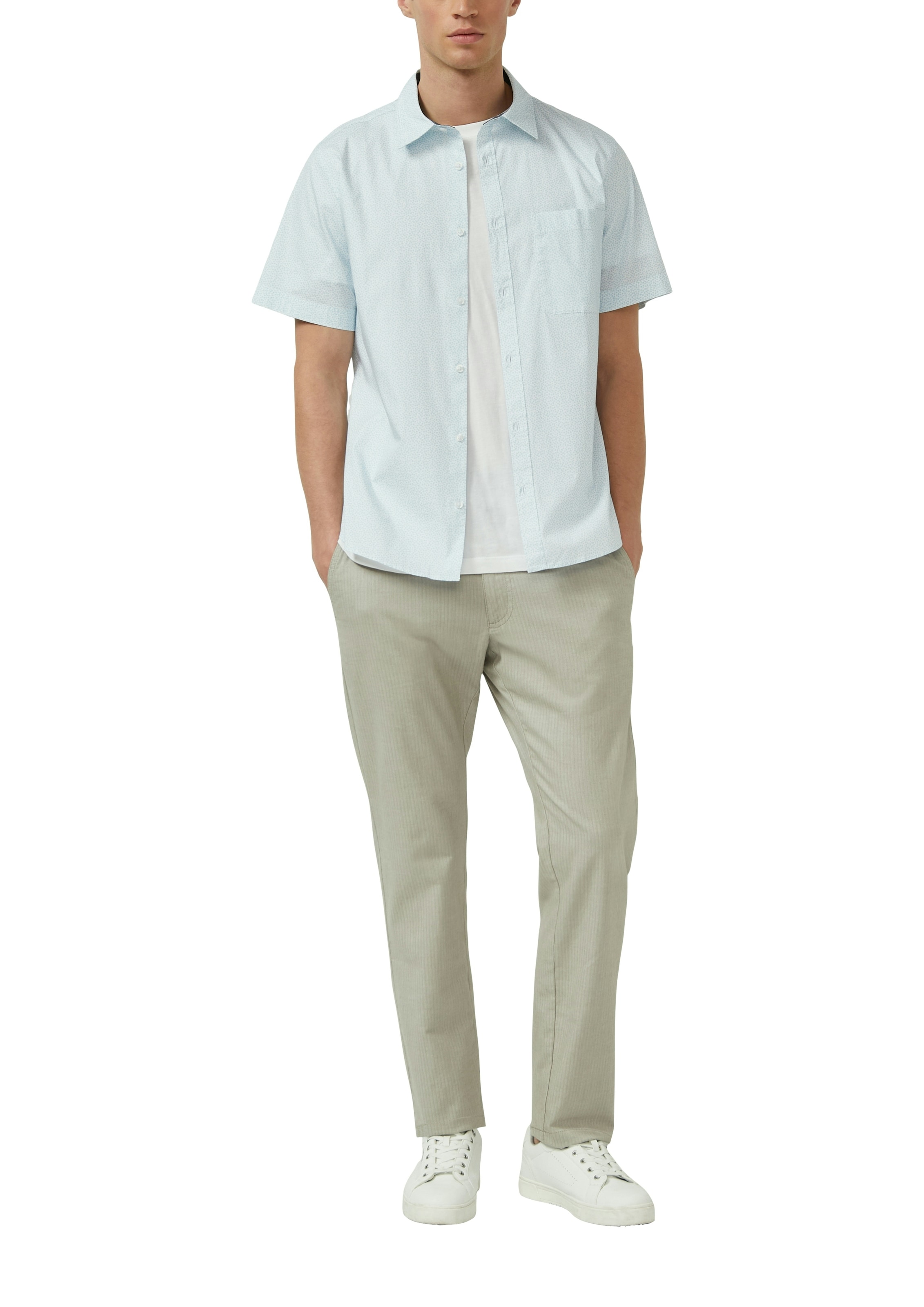s.Oliver Kurzarmhemd mit Minimal-Muster