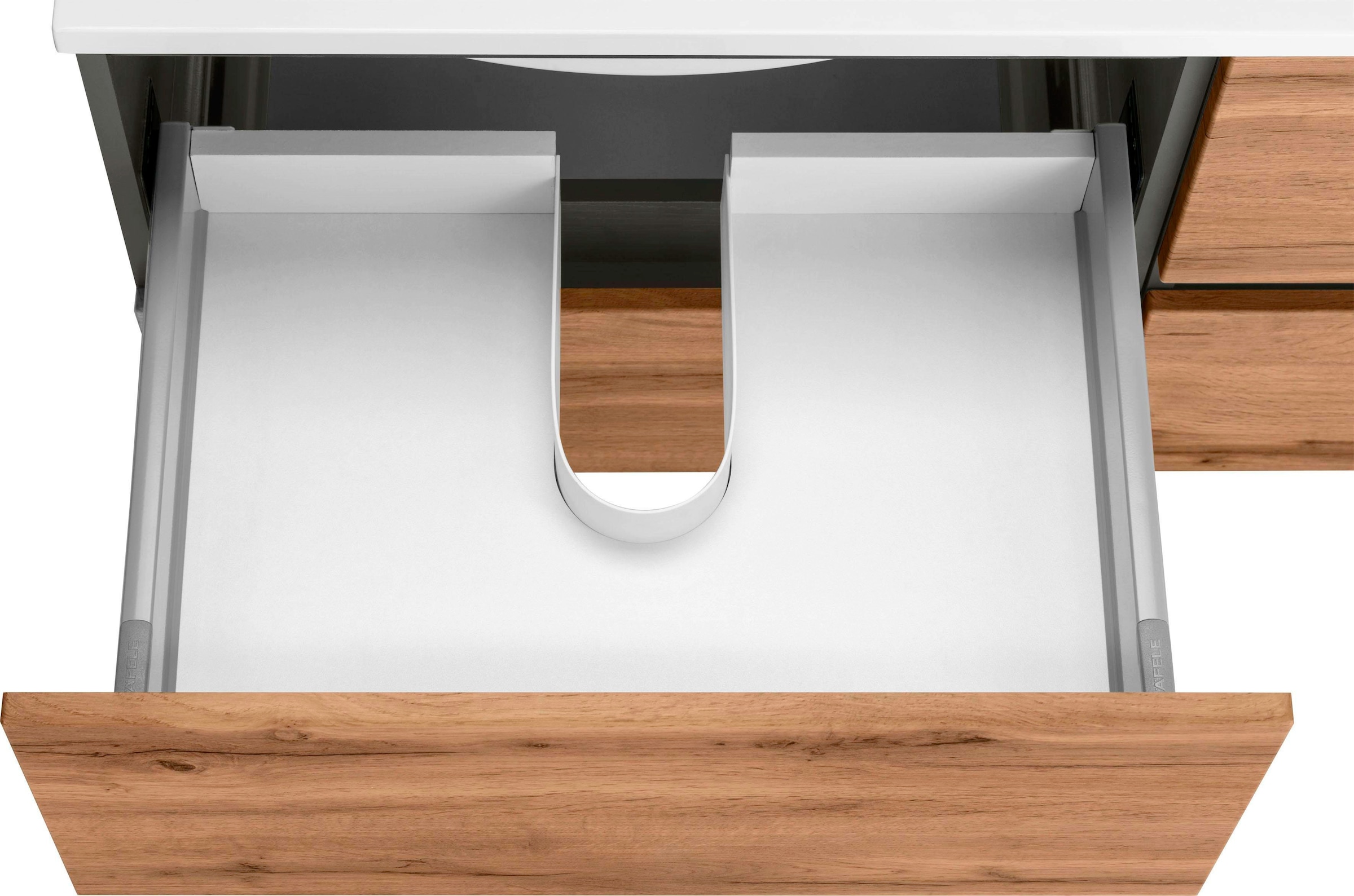 welltime Waschbeckenunterschrank »Lucca«, Badmöbel, Waschtisch inkl. Waschbecken, Breite 120 cm