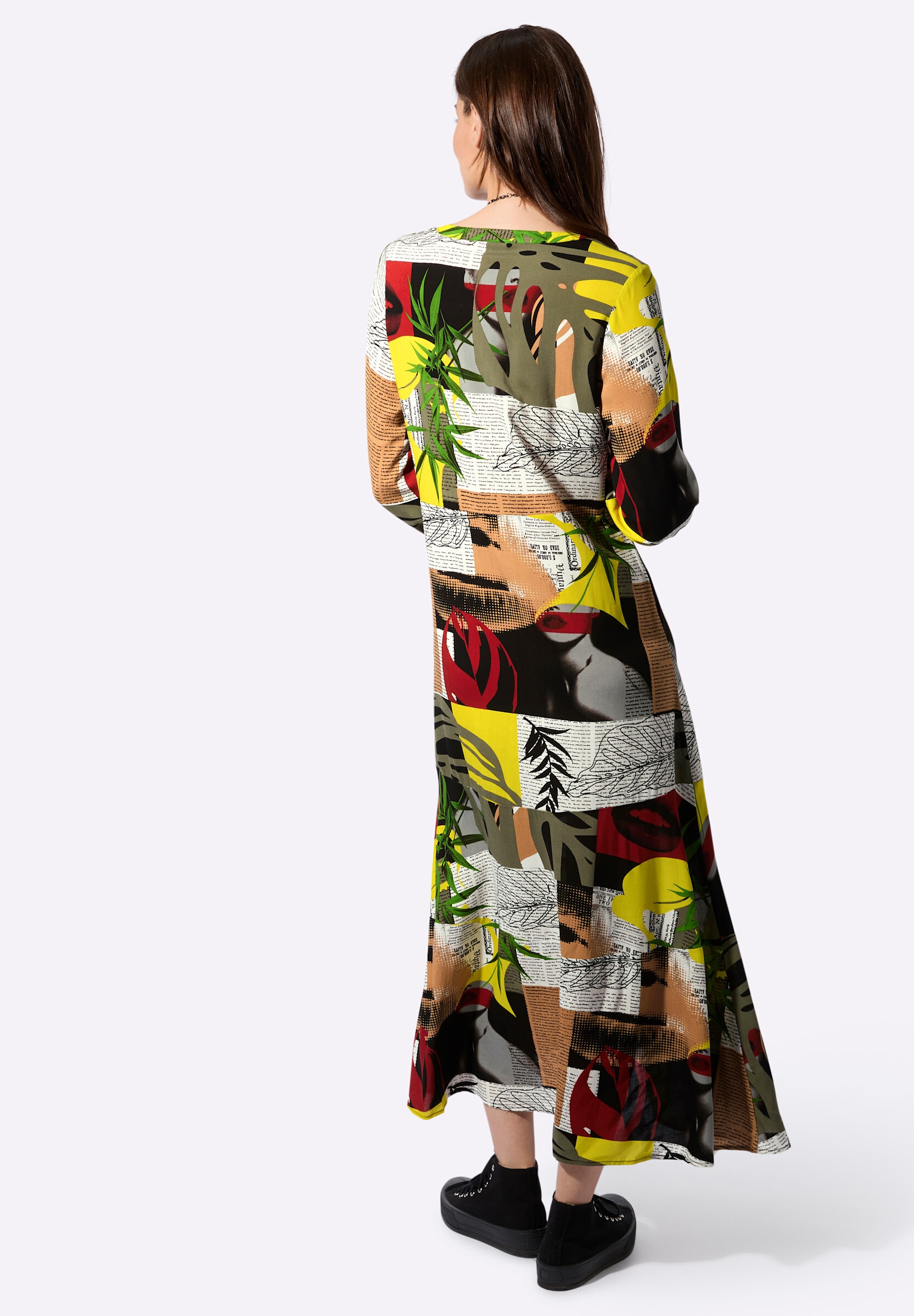 Witt Jerseykleid »Druck-Kleid Druckkleid in leichter A.Linie« Ohne Taschen