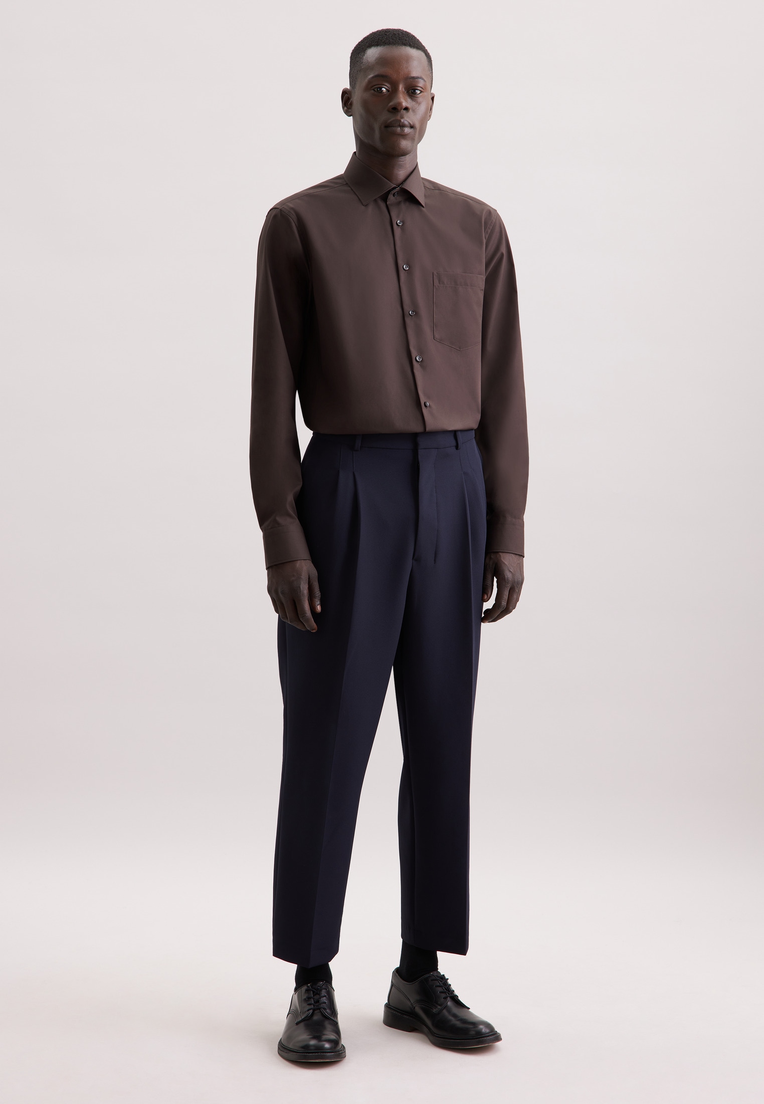 seidensticker Businesshemd »Schwarze Rose« Regular 1/1 Kentkragen Uni