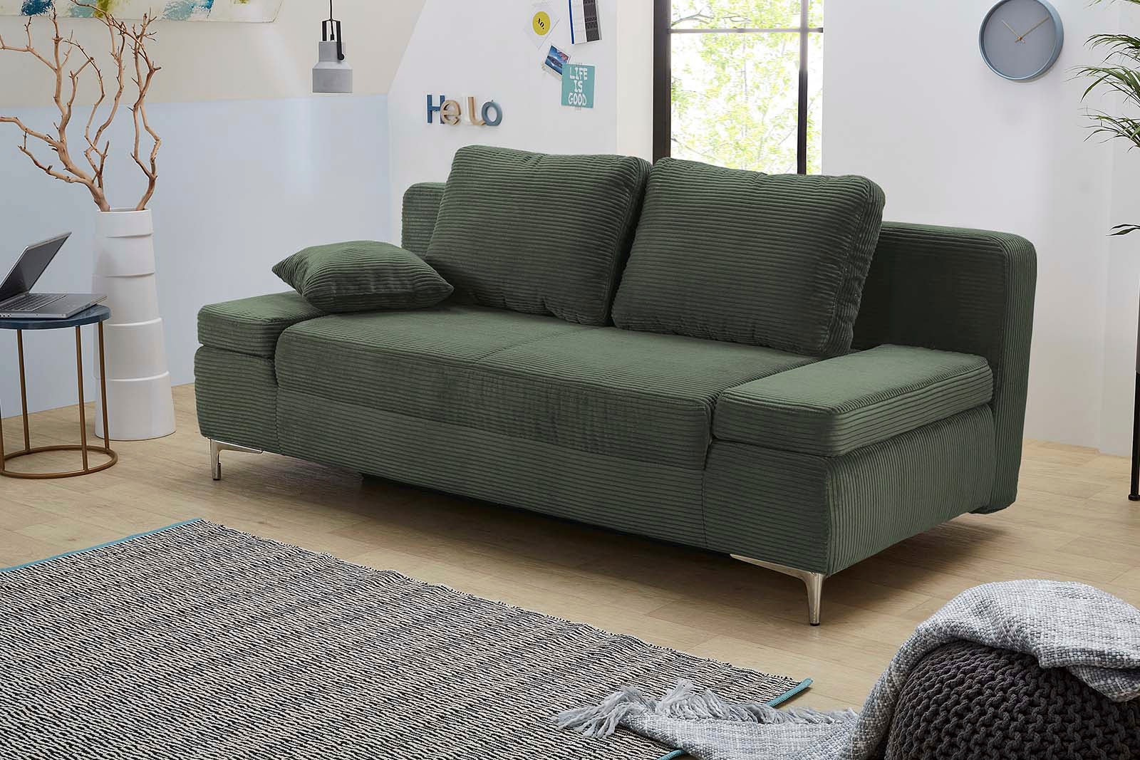 Jockenhöfer Gruppe Schlafsofa »Jano«, klassisches Schlafsofa mit individuell, verstellbaren Armlehnen